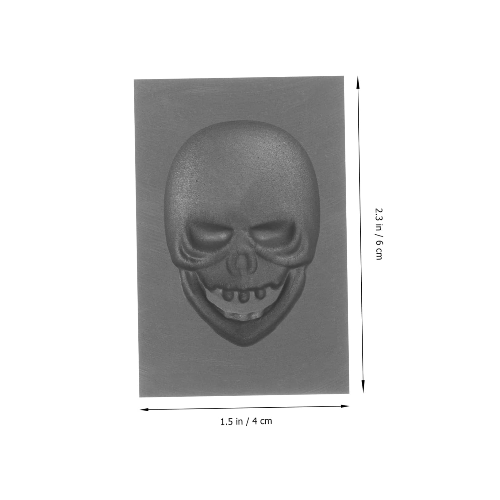 3D Skull Graphite Molds for Metal Casting - Crucible Molds for Gold & Silver Melting, DIY Jewelry Making, Skeleton Bar Dies - Perfect for Crafting Unique Gold Models & Halloween Decorations