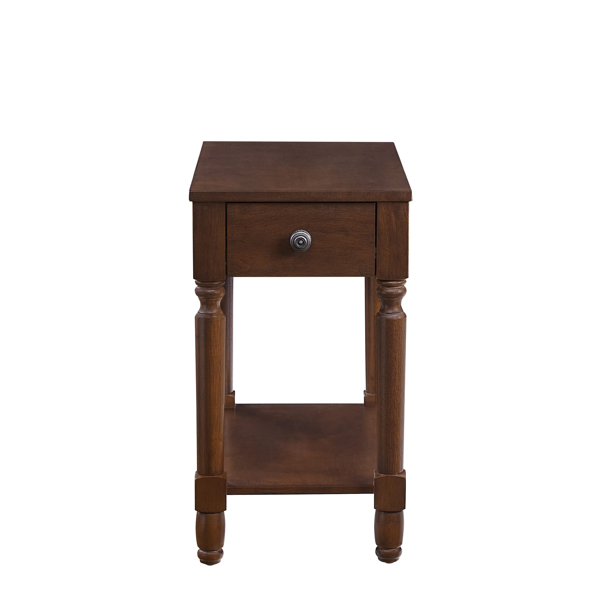 Dark Brown Ball & Cast Wood End Tables - 13