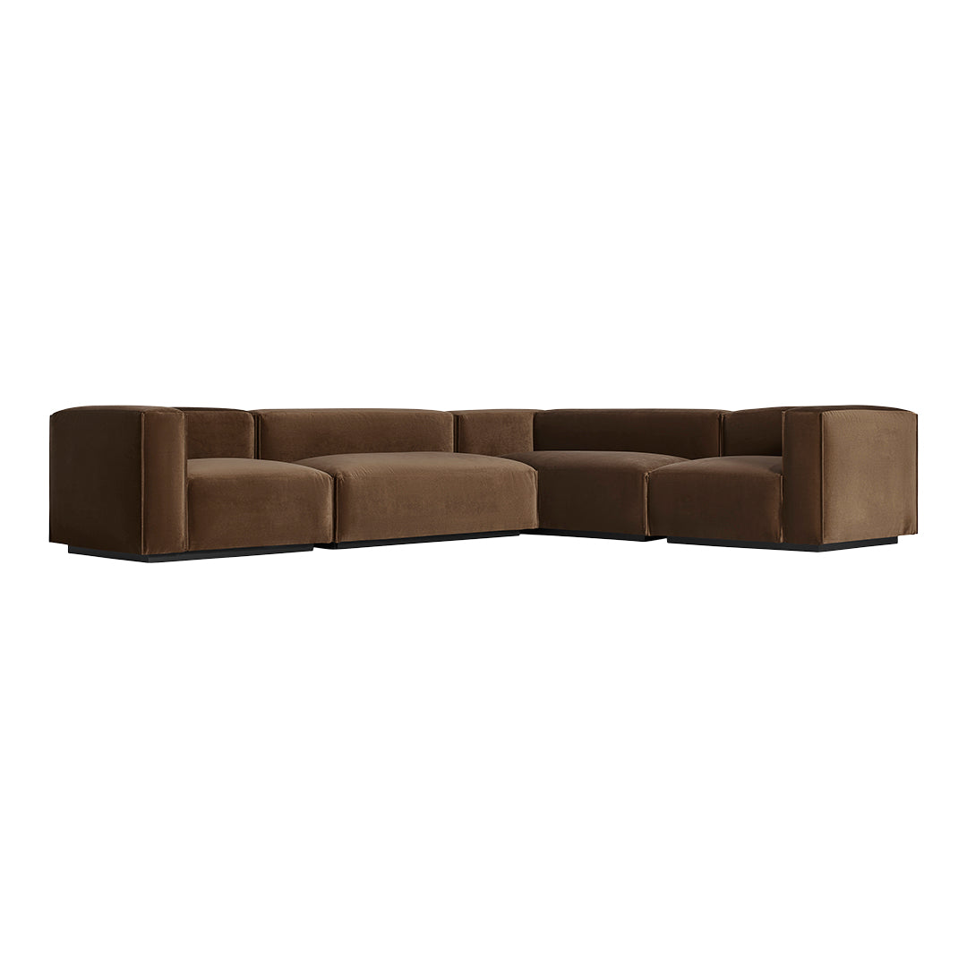 Cleon Large Sectional Sofa - Modern L-Shaped Couch for Living Room | Spacious Comfortable Fabric Sofa Set | Perfect for Family Gatherings & Movie Nights