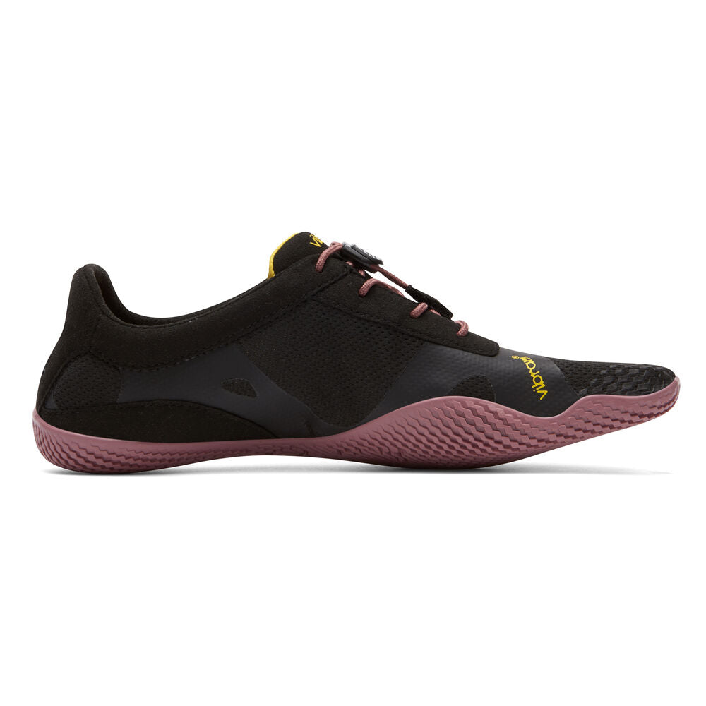 Vibram Women's KSO EVO Barefoot Shoes - Black/Rose - Lightweight Minimalist Trail Running & Gym Workout Shoes for Women