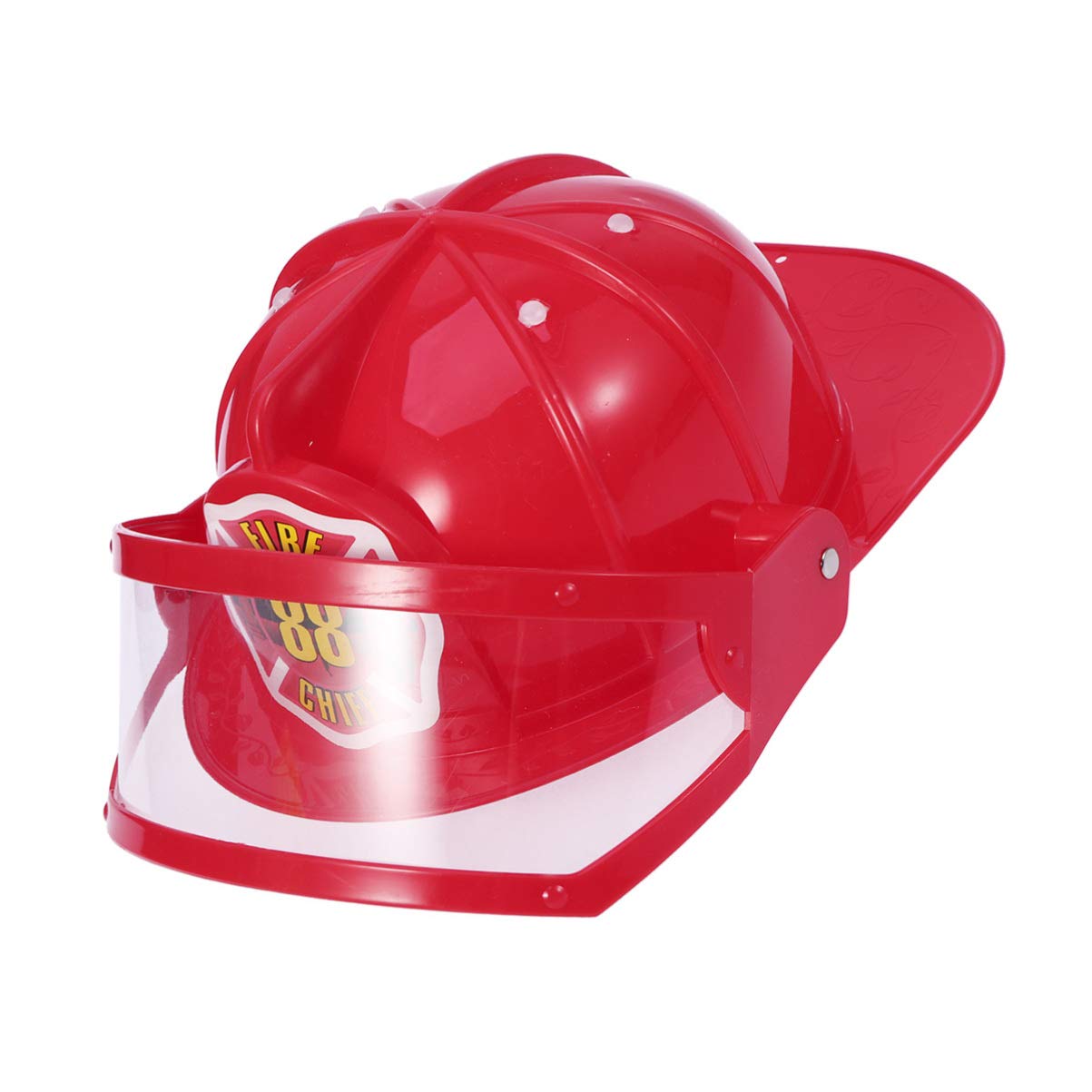 Bestoyard 2-Piece Kids Firefighter Safety Helmet Set - Educational Role Play Toy for Children with Realistic Fireman Hat & Accessories - Perfect for Pretend Play, Costume Parties & Fire Safety Education