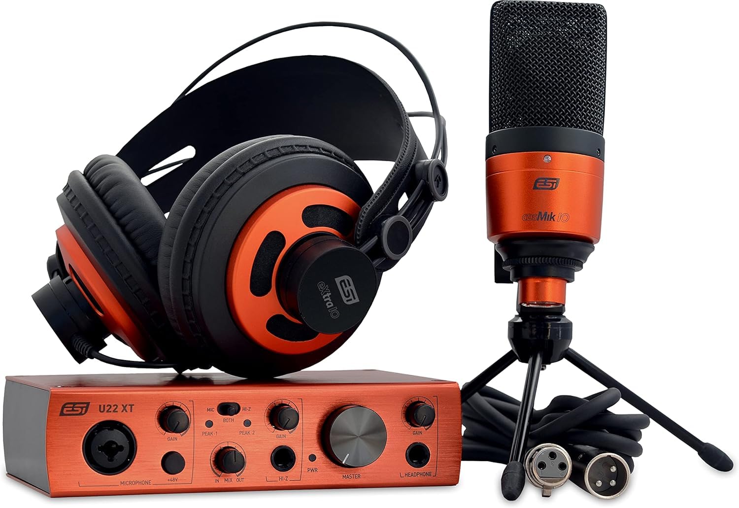 U22 XT cosMik Complete Recording Studio Bundle - Professional Audio Interface, Microphone, Headphones & Software for Music Production, Podcasting & Home Studio Recording