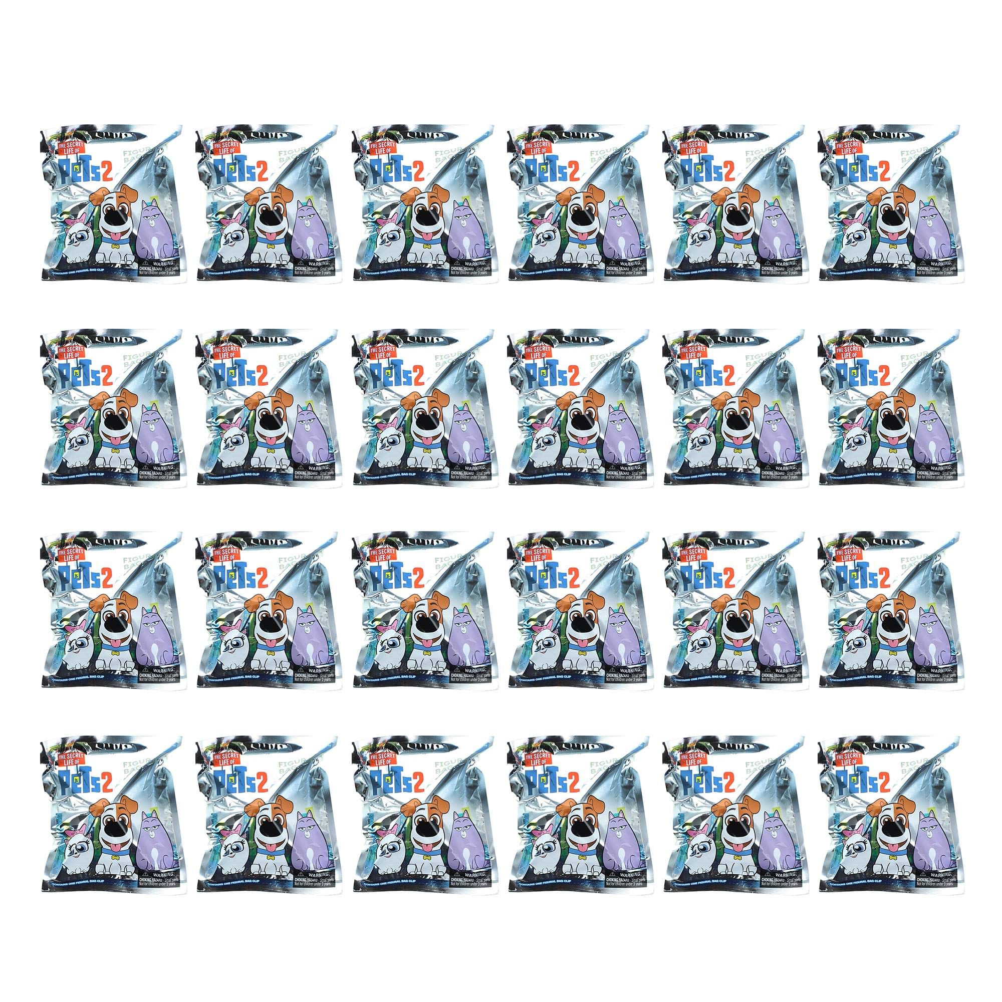 Secret Life of Pets 2 Blind Bag Foam Figural Keychain Set - 24 Pack | Cute Pet-Themed Collectible Keyrings for Kids, Gifts & Party Favors | Perfect for Birthday Parties, School Rewards & Surprise Toys