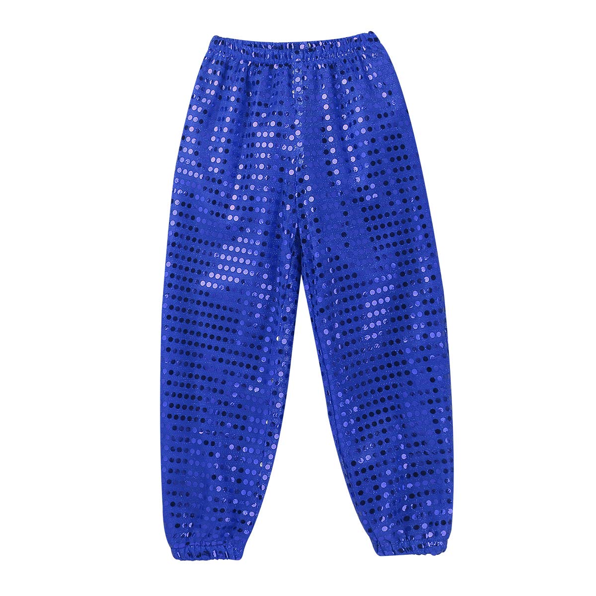 YEAHDOR Kids Glitter Sequins Hip Hop Jazz Dance Pants - Boys & Girls Street Dance Costume for Group/Solo Competition - Perfect for Performances, Recitals & Dance Classes