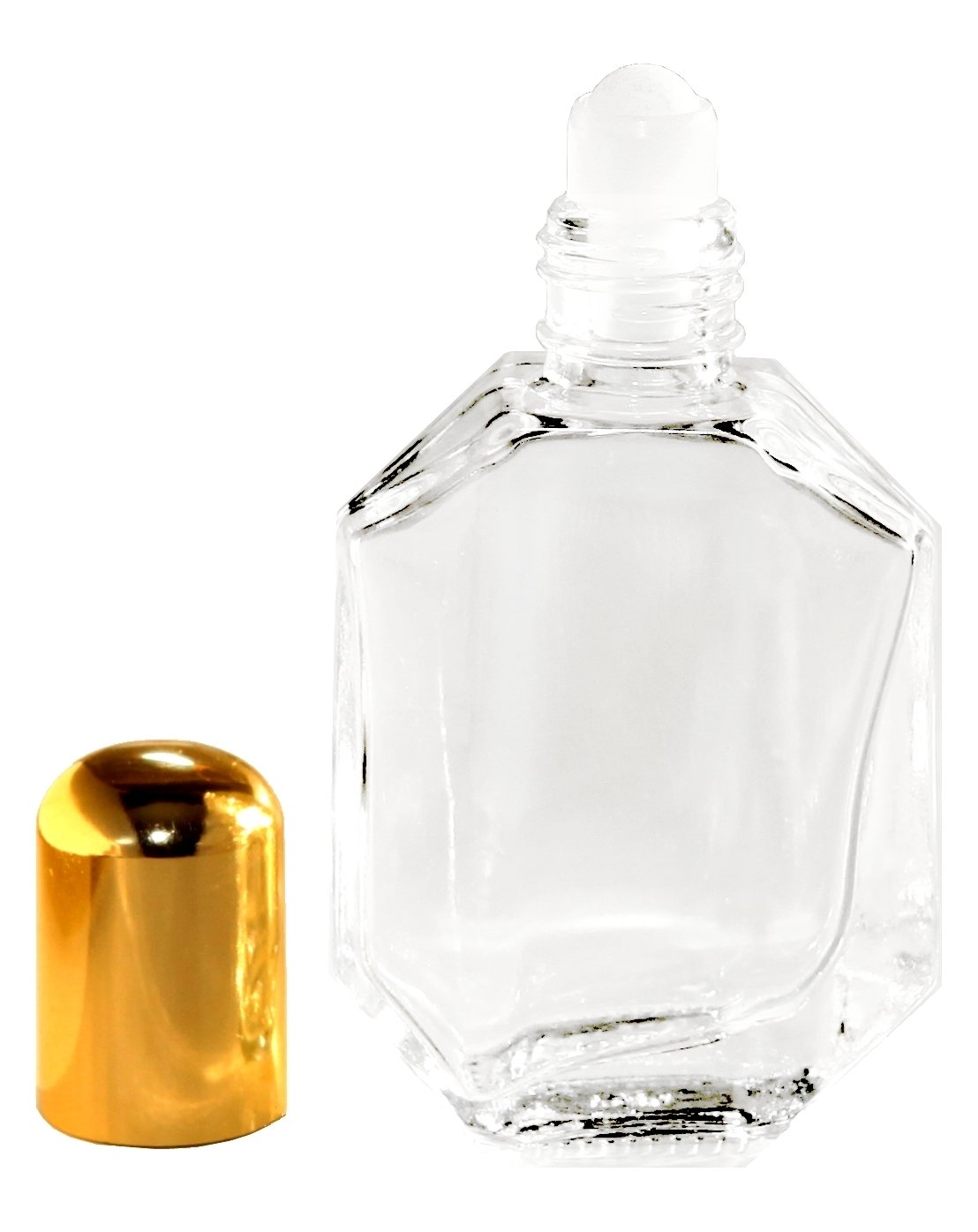Riverrun Roll-on Perfume Bottles - 10 Pack Faceted Glass Essential Oil Containers with Roller Balls (1/2 oz / 15ml Each) for Aromatherapy, DIY Blends & On-the-Go Fragrance Application