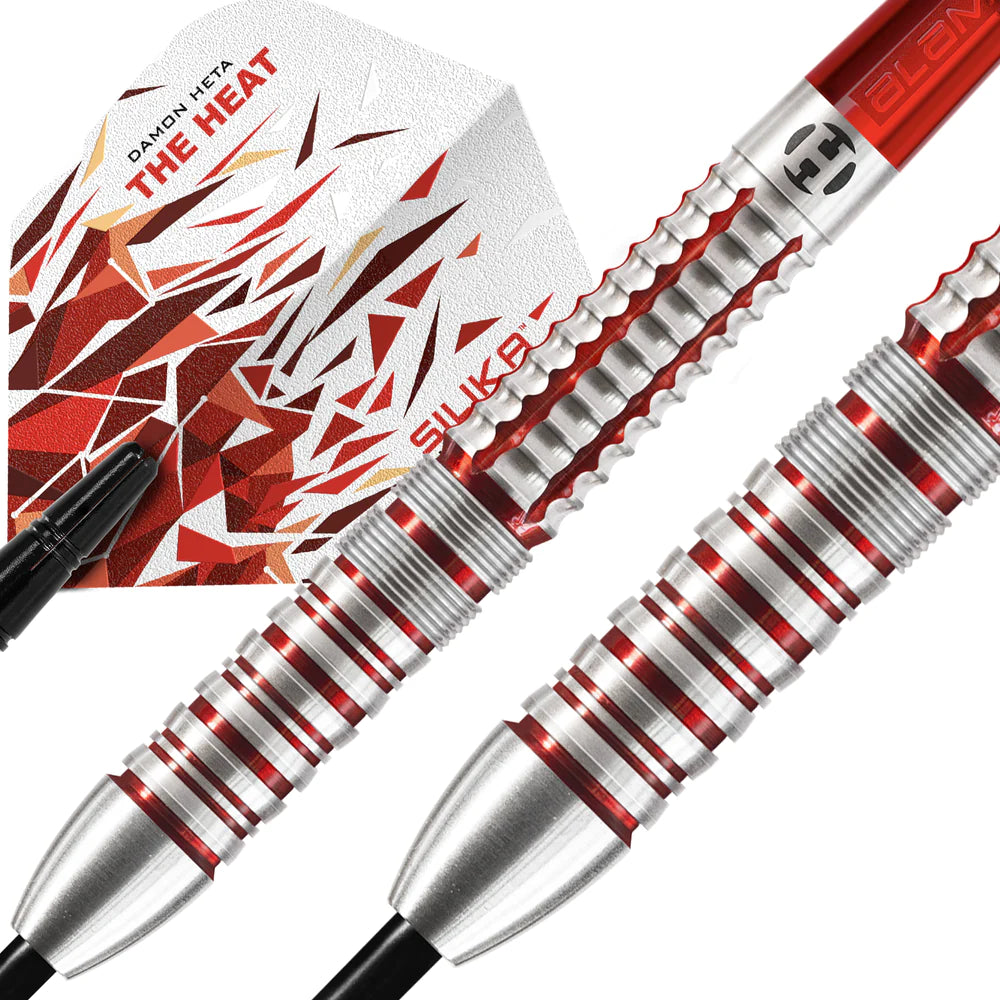 Premium Damon Heta V2 Steel Tip Darts - 90% Tungsten Professional Darts for Tournament Play & Home Practice | Perfect for Bars, Pubs & Competitive Leagues