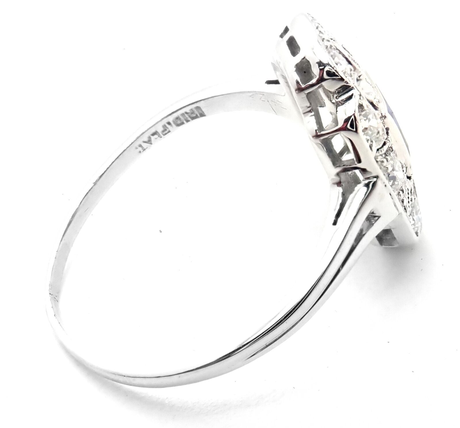 Authentic Vintage Tiffany & Co Irid Platinum Diamond Sapphire Cocktail Ring - Perfect for Weddings, Parties & Special Occasions