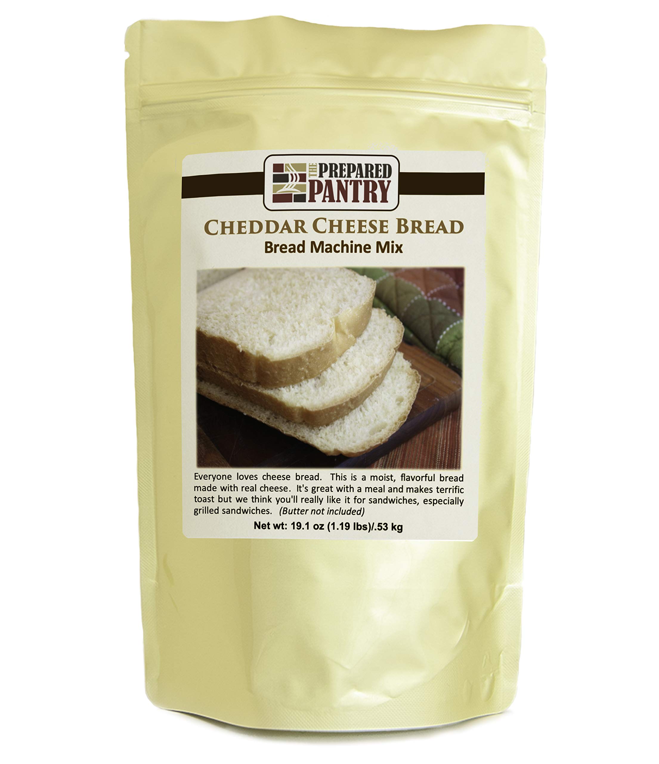 The Prepared Pantry Cheddar Cheese Bread Mix - Easy Homemade Bread for Bread Machine or Oven Baking | Perfect for Family Dinners, Parties & Holiday Gatherings
