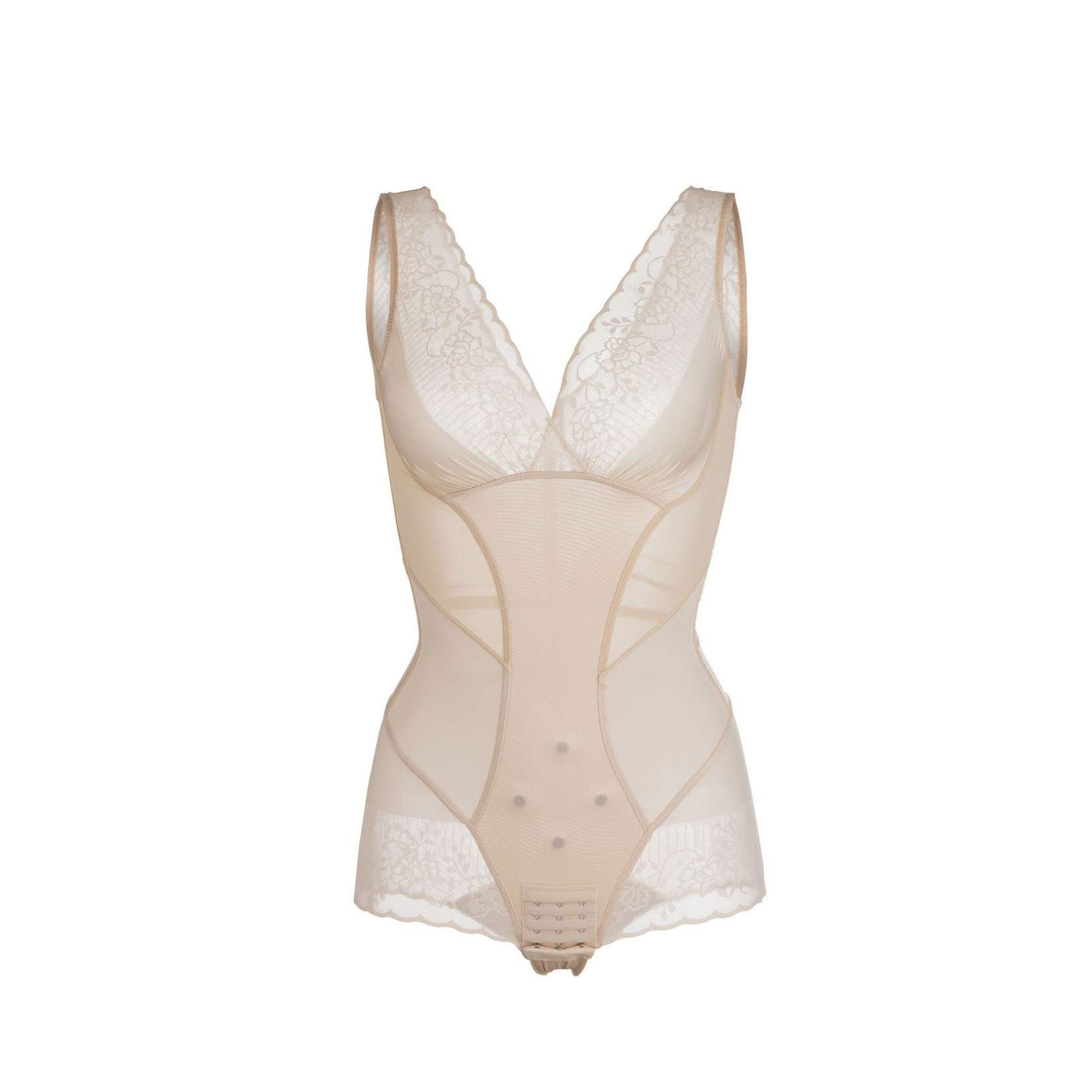 Best Women's Shapewear Bodysuit - Deep V Neck Slimming Body Shaper for Smooth Tummy Control & Hourglass Figure | Perfect for Everyday Wear, Special Occasions & Postpartum Recovery
