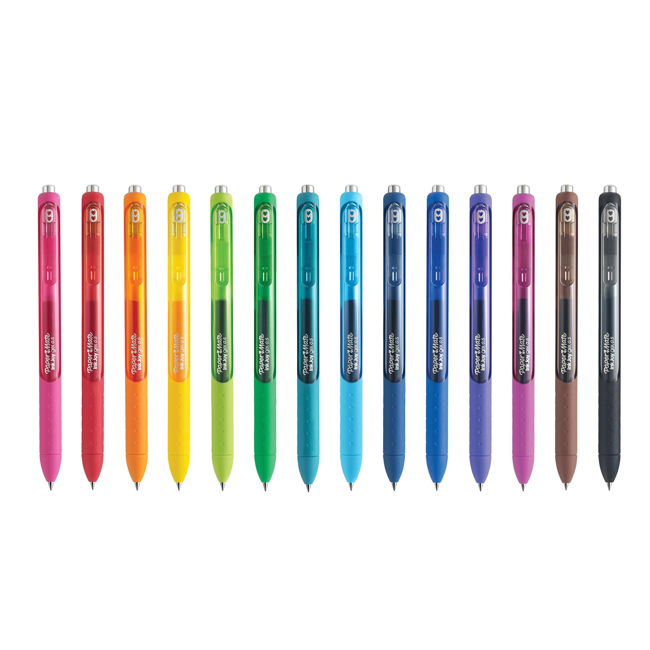 Paper Mate InkJoy Gel Pen - 0.7mm Fine Point Black Ink Pens (12-Pack) for Smooth Writing, Note Taking & Office Use