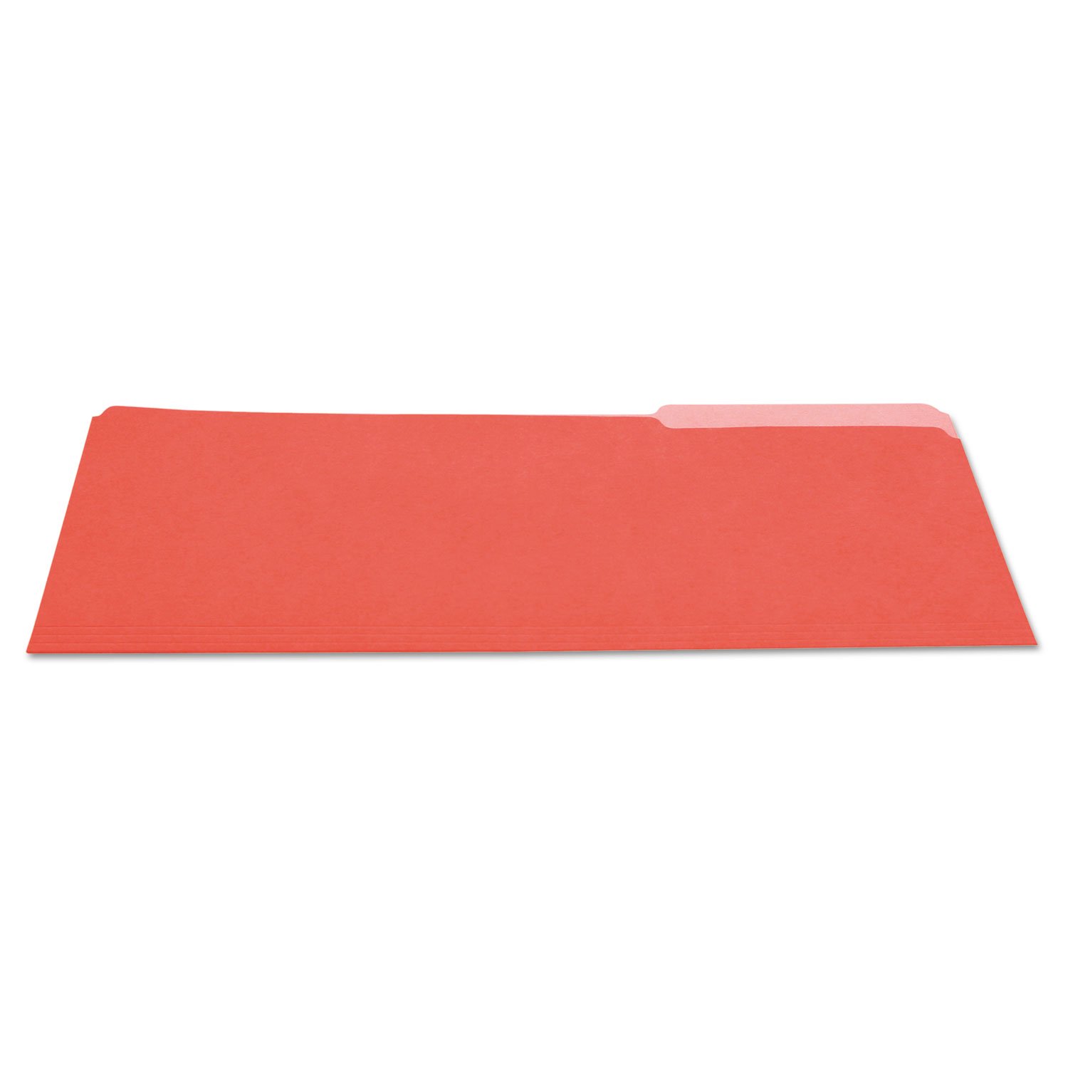 Universal 10523 File Folders - 1/3 Cut One-Ply Top Tab Legal Size - Red & Light Red (100/Box) - Perfect for Office Organization, Document Filing & Home Office Use