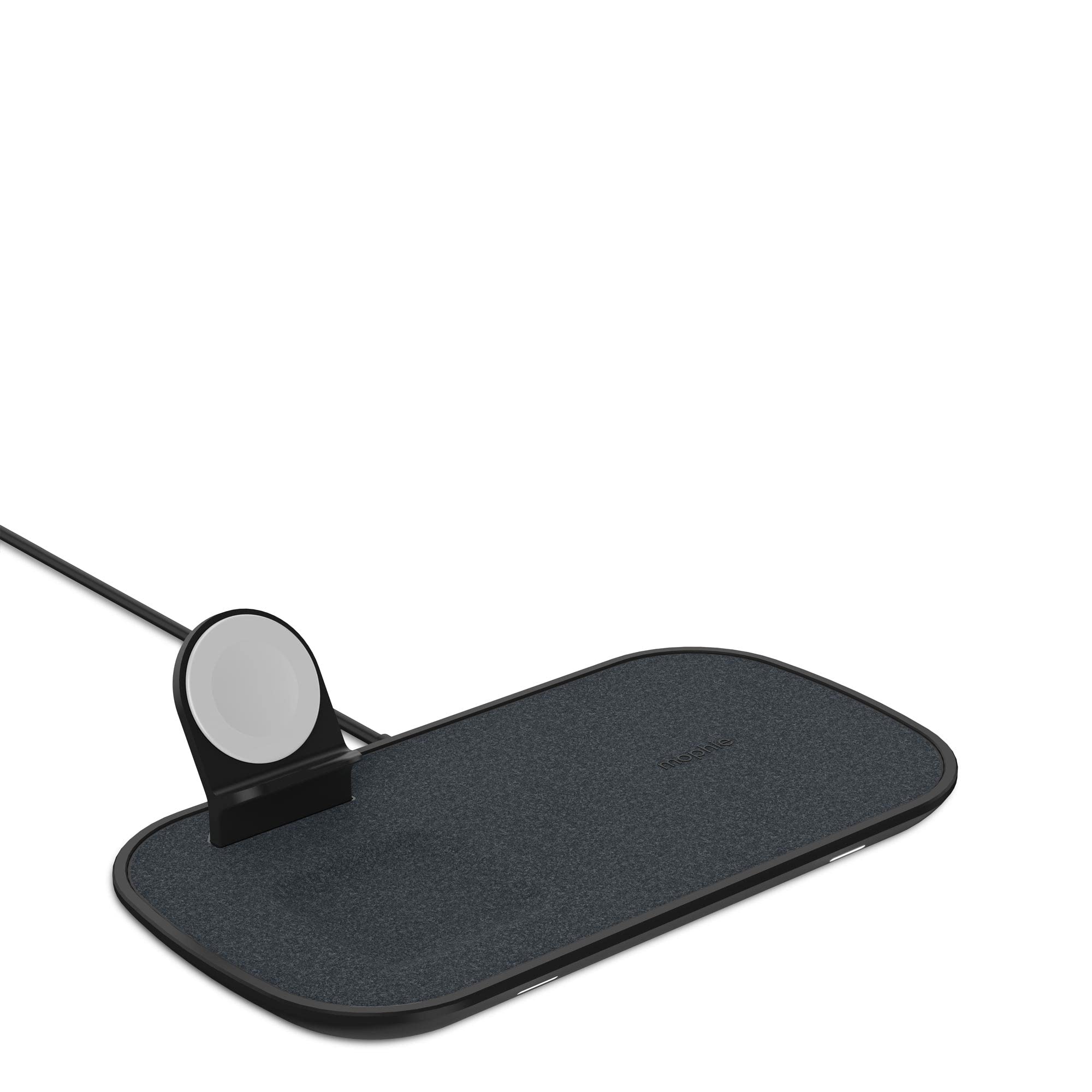 mophie 3-in-1 Wireless Charging Pad - 7.5W Qi-Certified Fast Charger for iPhone 11/12/13 Series, XS Max/XS/XR/X, 8/8 Plus, AirPods & Apple Watch (Black) | Perfect for Bedside, Office & Travel Charging