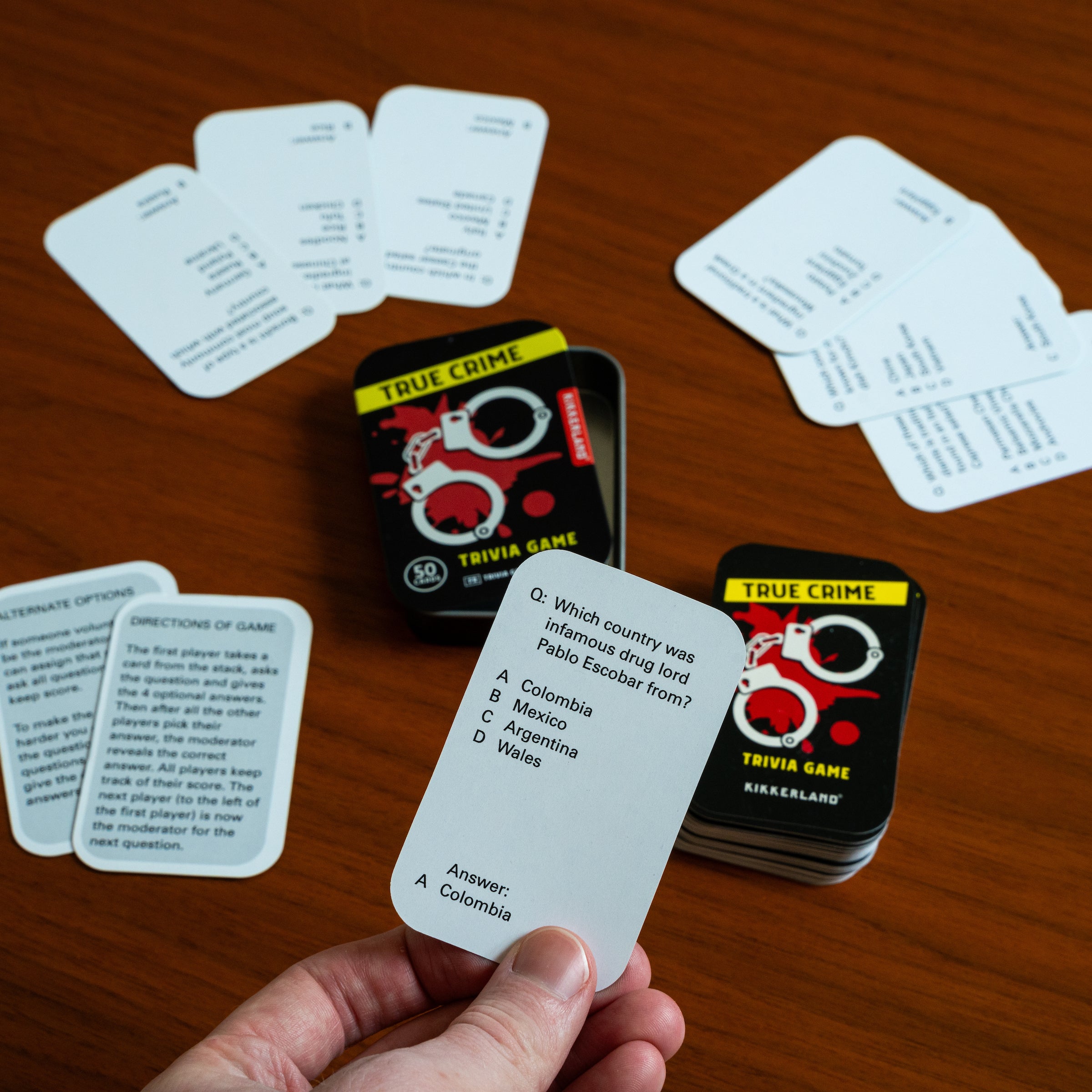 True Crime Trivia Game - Murder Mystery Party & Cold Case Investigation Game for Adults - Perfect for Game Nights, True Crime Fans & Detective Enthusiasts