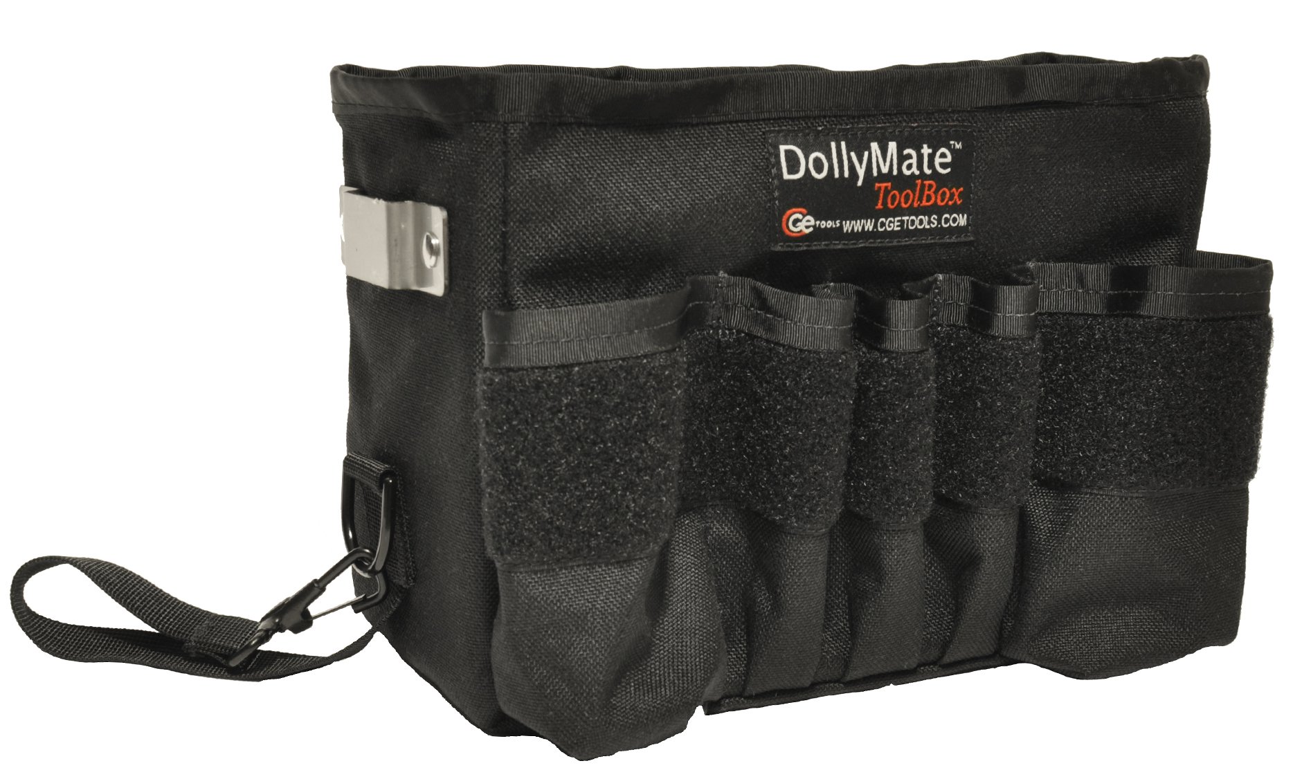 DollyMate Heavy Duty Black Tool Box - Portable Storage for Tools, Equipment & DIY Supplies | Perfect for Garage, Workshop & Job Site Organization