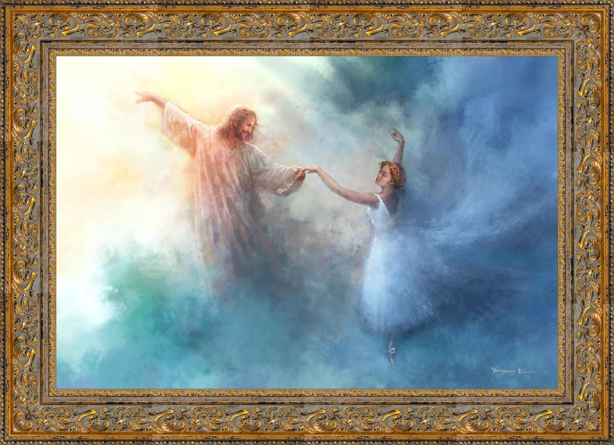 A Pas De Deux By Yongsung Kim - Elegant Ballet Art Print for Home Decor | Perfect for Dance Studios, Living Rooms & Gift Ideas