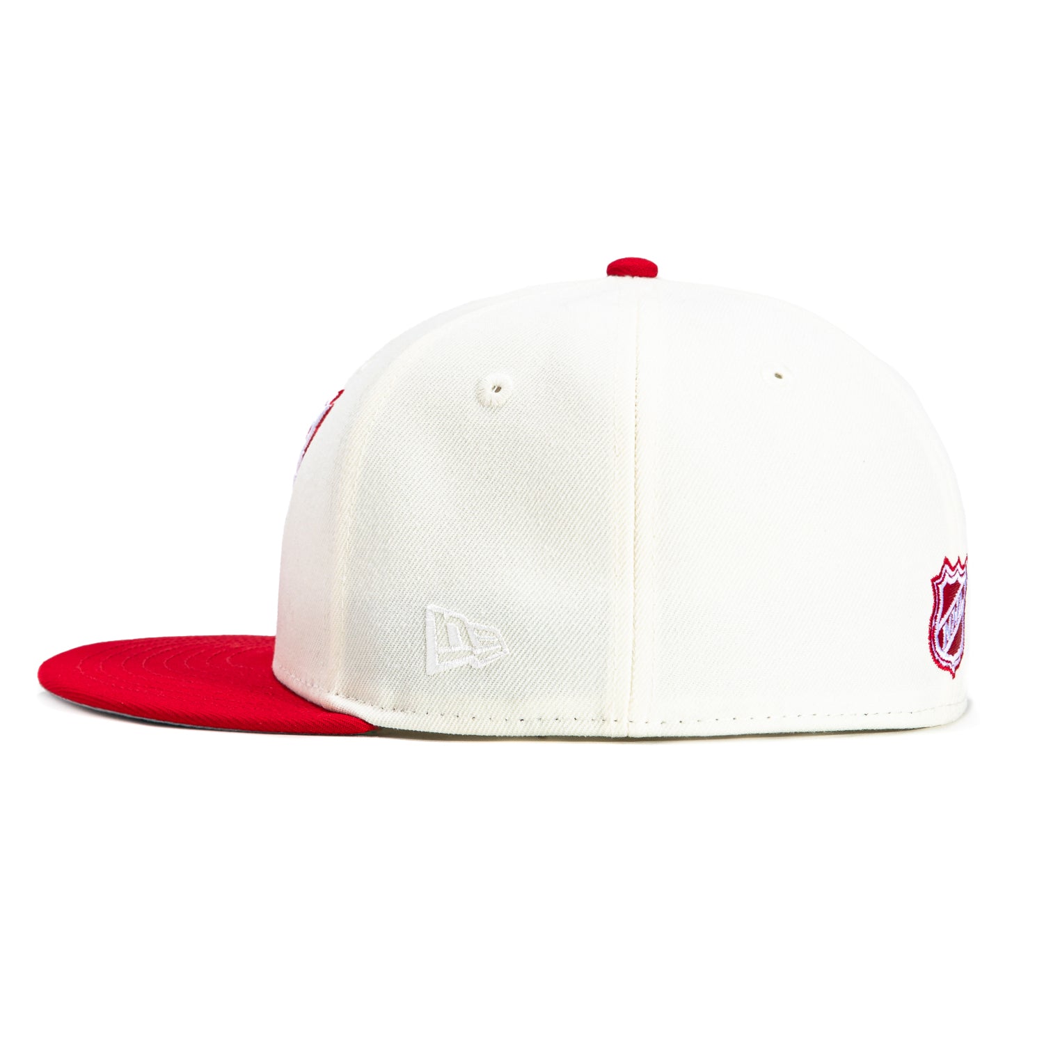 New Era 59Fifty Detroit Red Wings Final Season Patch Hat - White & Red Snapback Baseball Cap for Men - Perfect for Game Day, Sports Events & Fan Collections