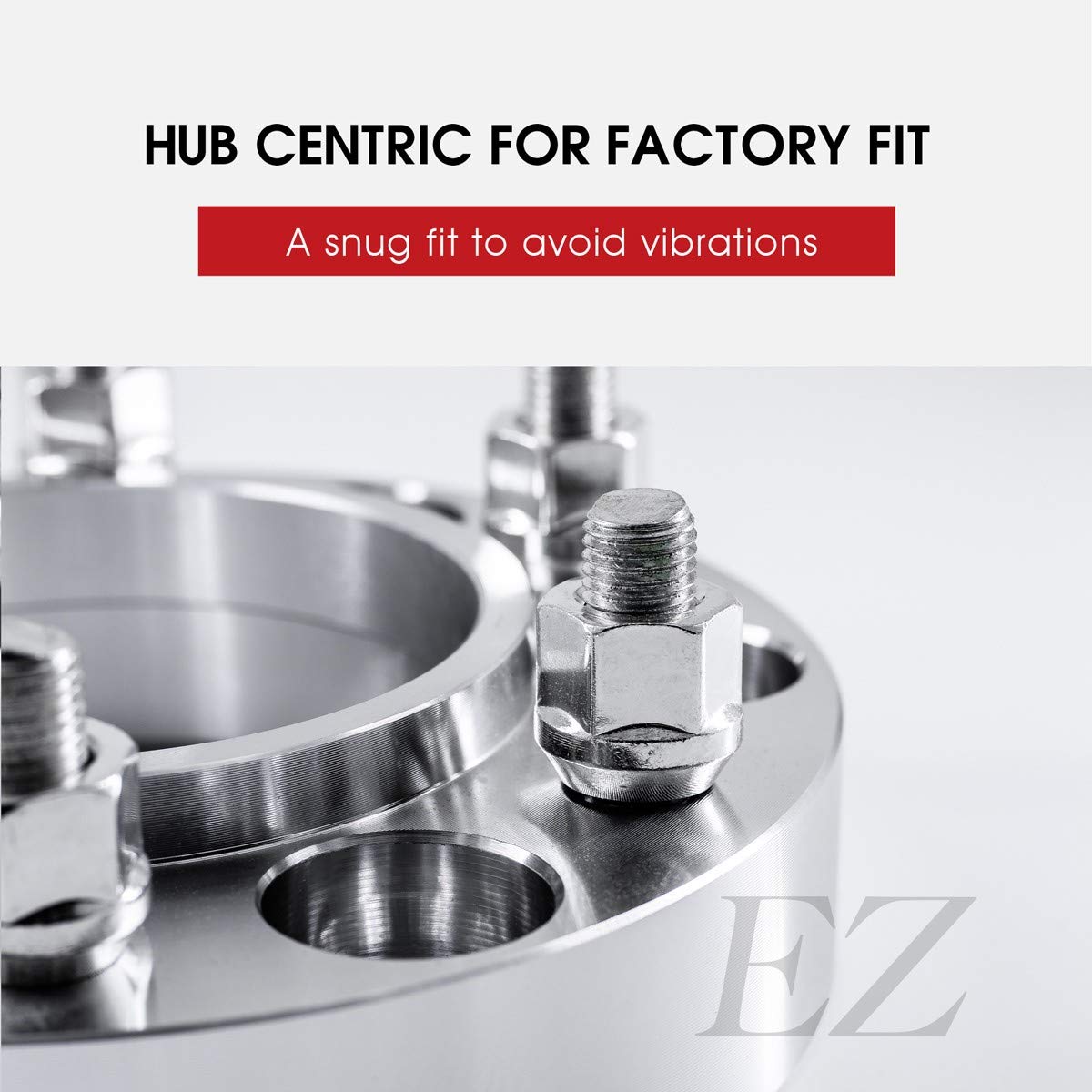 EZAccessory 4-Piece Hub Centric Wheel Adapters Spacers 5x4.75 to 5x4.75 (5x120.7 to 5x120.7) for Chevy Corvette 1990-2019 - 2