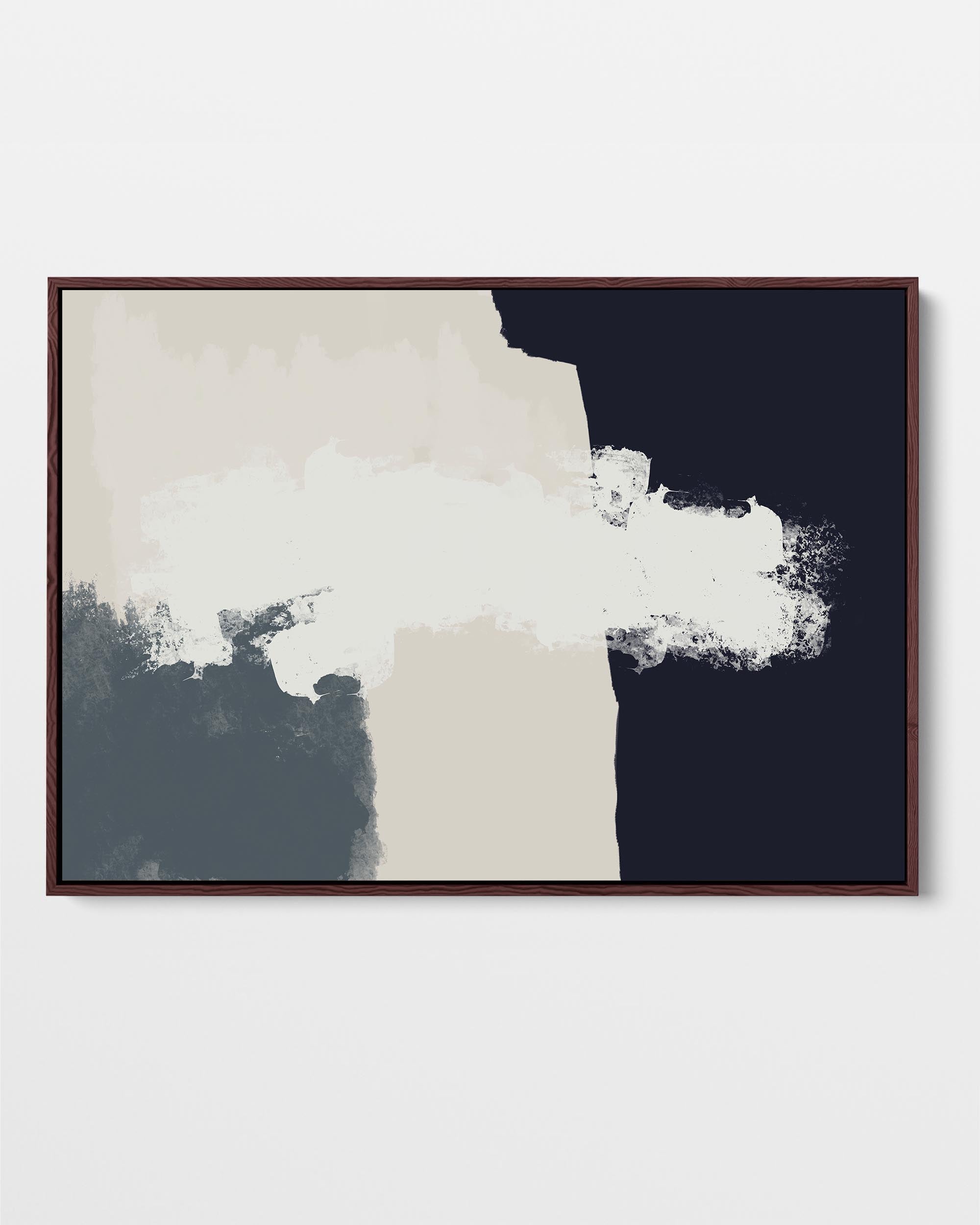 Viva Abstract Framed Canvas Art Wall Decor - Modern Handmade Painting for Living Room, Bedroom & Office - Ready to Hang Home Decor