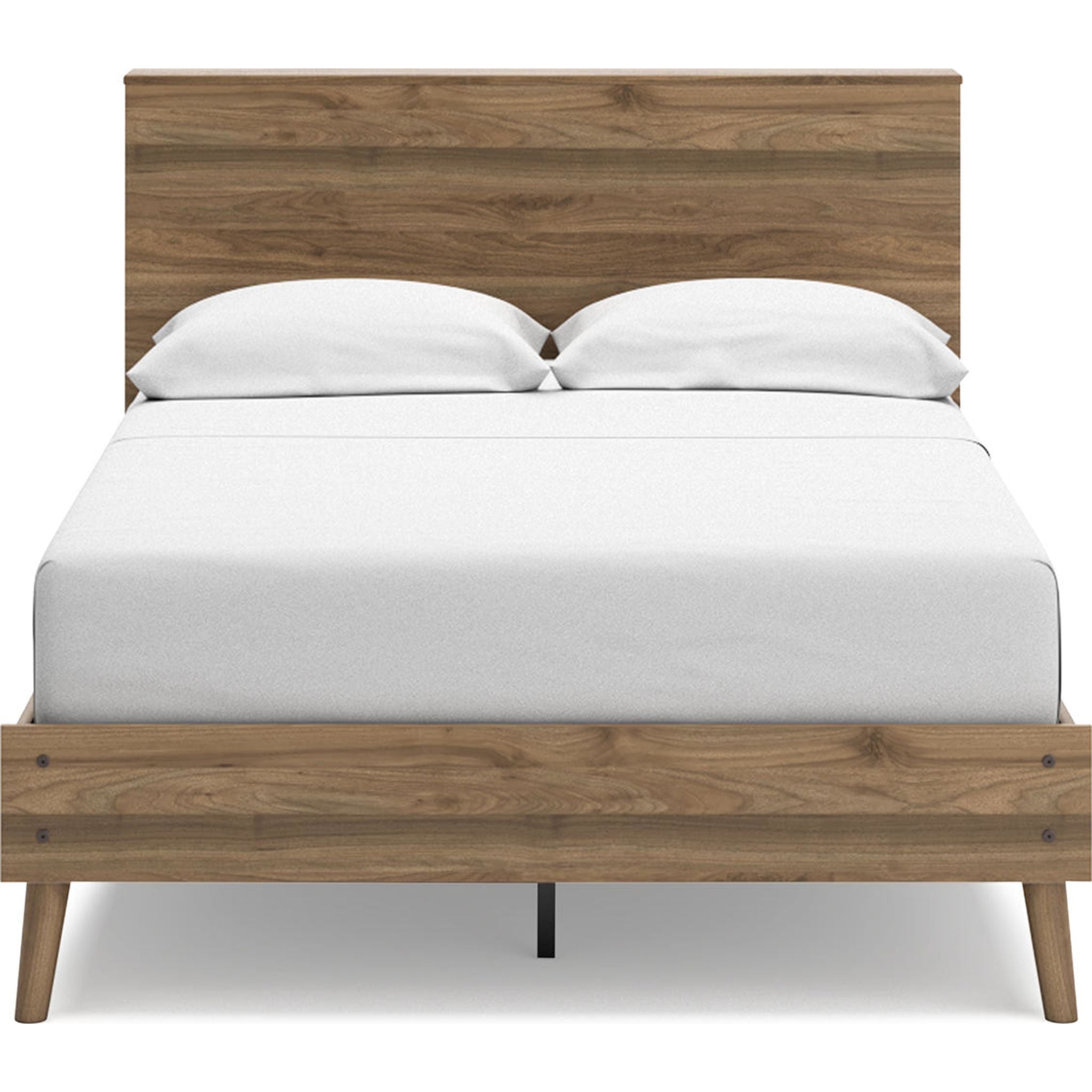 Aprilyn Full Bookcase Bed in Honey Finish - Stylish Storage Bed Frame for Small Spaces, Dorm Rooms & Guest Bedrooms