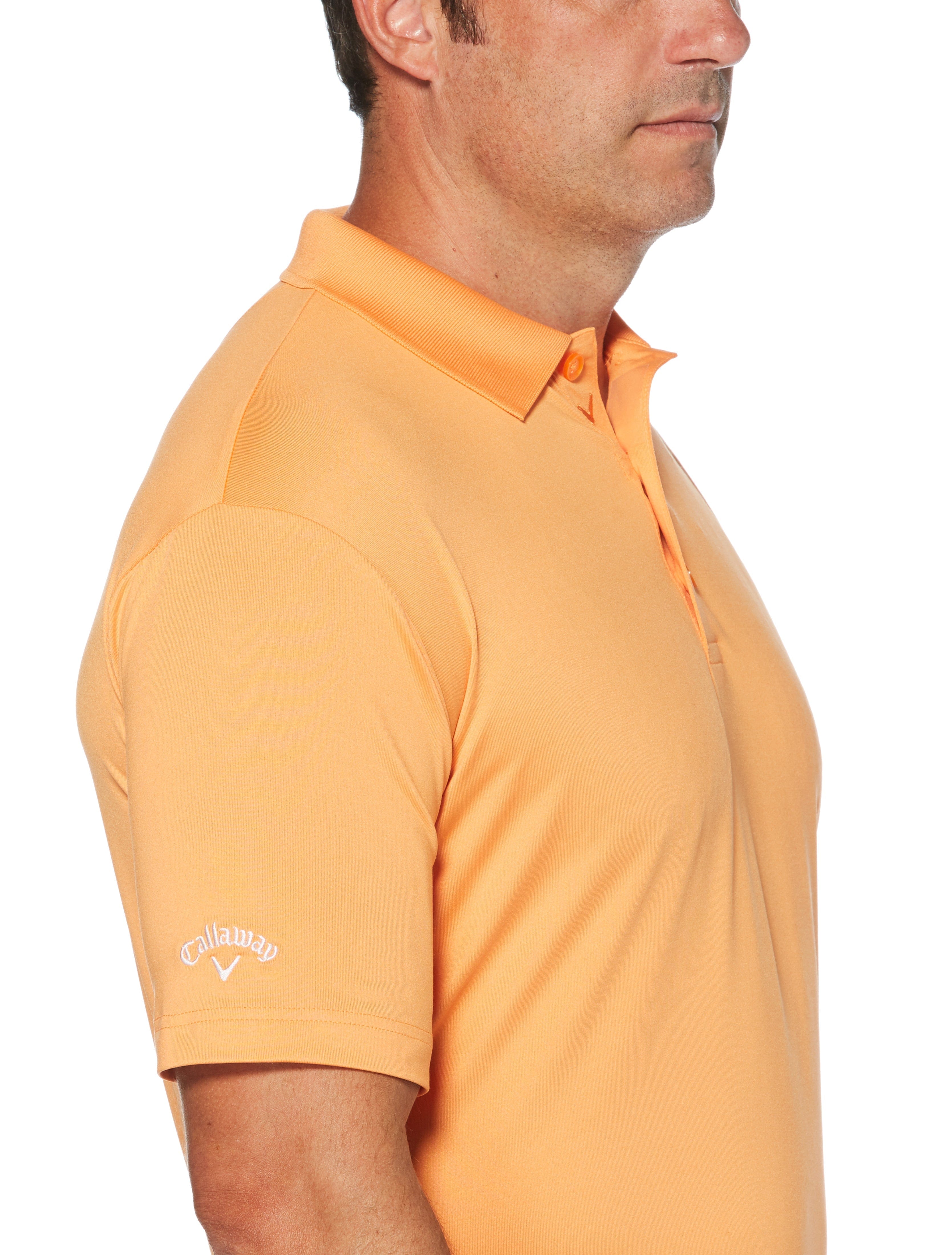 Men's Solid Stretch Polo Shirt - Breathable Comfort Fit Casual & Business Wear - Perfect for Office, Golf, and Weekend Outings