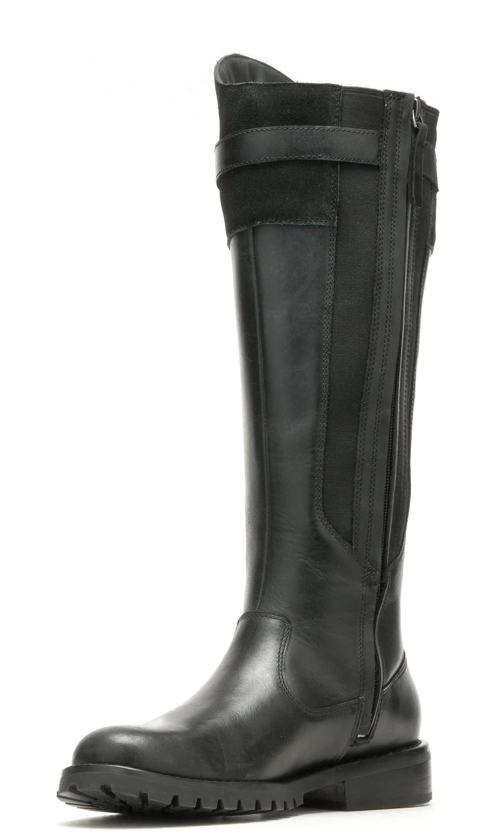 Harley-Davidson Women's Bradner 16-Inch Black Zip-Up Motorcycle Boots D87262 - Waterproof Riding Boots for Cruiser & Touring Bikes, Comfortable for Long Rides & Daily Wear