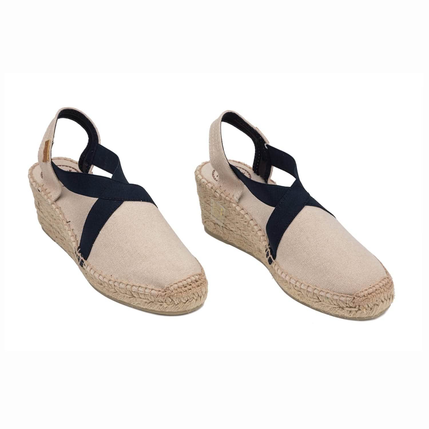Women's Comfortable Cotton Blend Wedge Espadrille Shoes - Breathable Summer Casual Flats for Beach, Vacation & Everyday Wear