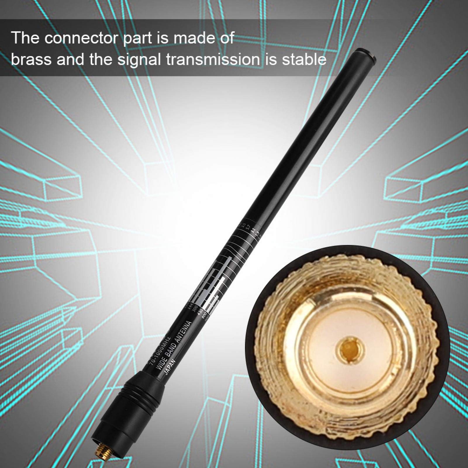 Socobeta Portable SMA-Female Connector Telescopic Antenna Scanner - Extendable for Ham Radio, Walkie Talkie & Signal Boosting | Indoor/Outdoor Use for Camping, Hiking & Emergency Communication
