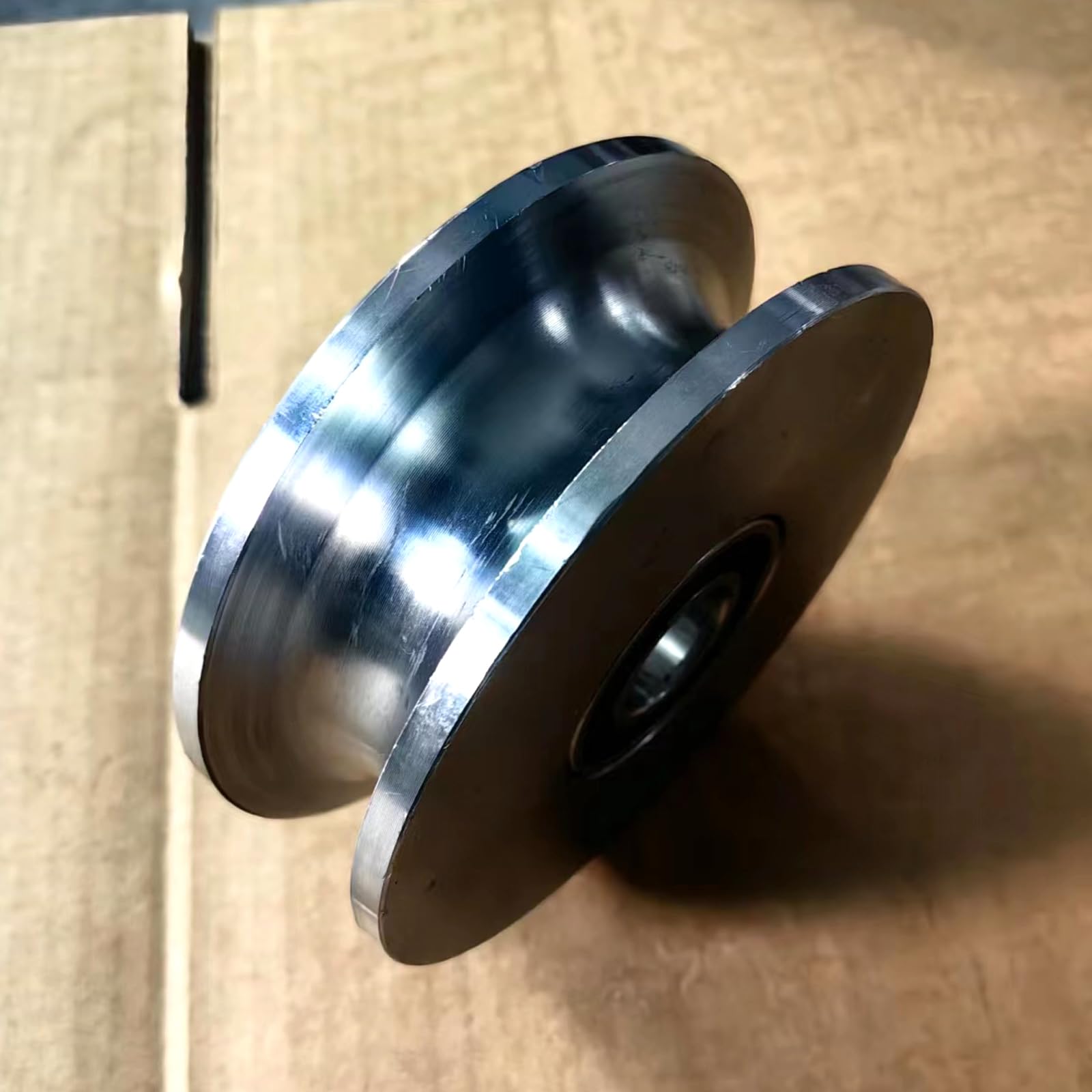 1 Ton Electric Single Wheel Pulley Block - Heavy Duty Power Transmission & Wire Wiring Tool for Lifting, Rigging, and Construction Projects