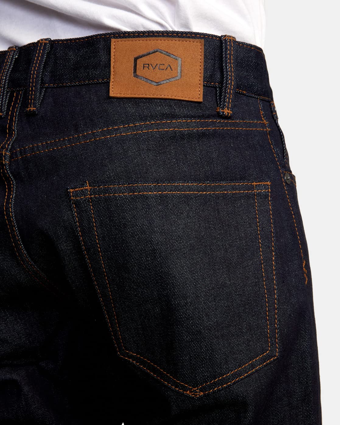 RVCA Men's Straight Fit Denim Jeans - Comfortable Casual Pants for Everyday Wear & Outdoor Activities