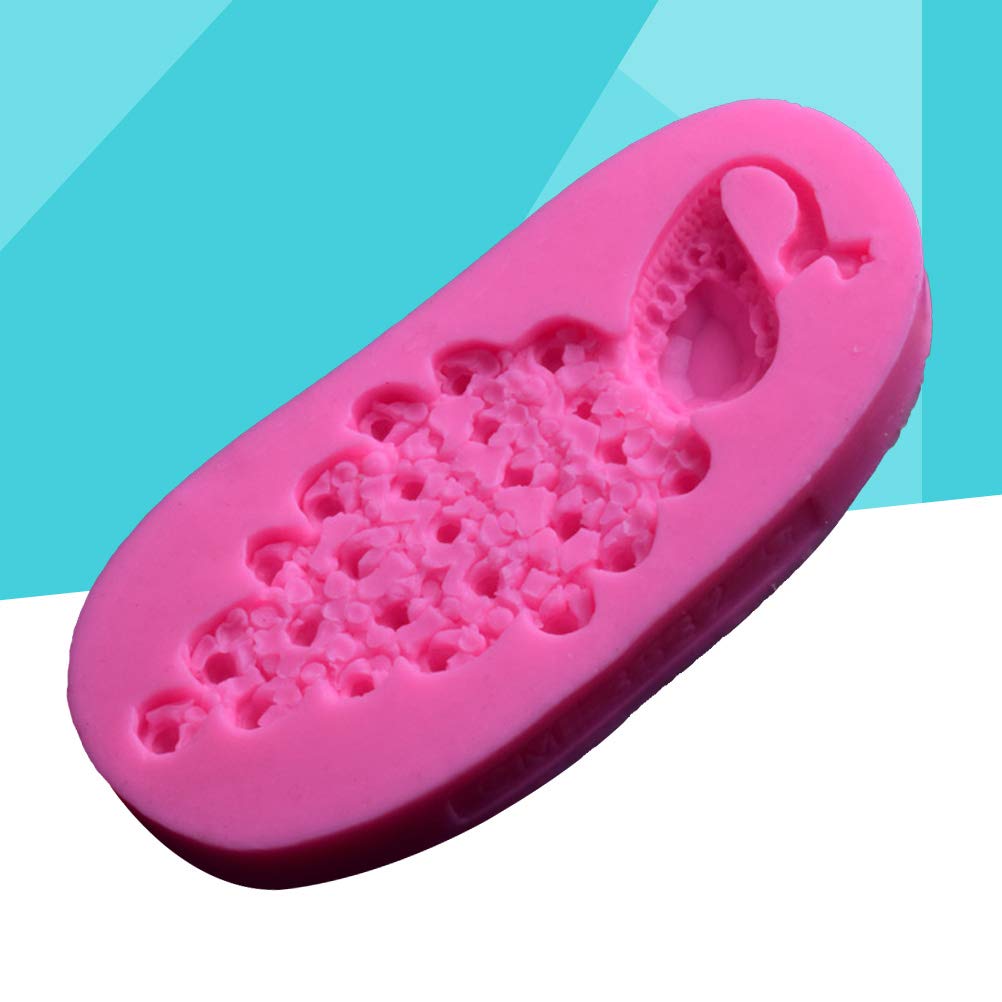 Peacock-Shaped Silicone Ice Cube Mold for Cake, Jelly, Candy & Chocolate - DIY Baking Decorations (Pink) - Perfect for Christmas, Parties & Home Decor