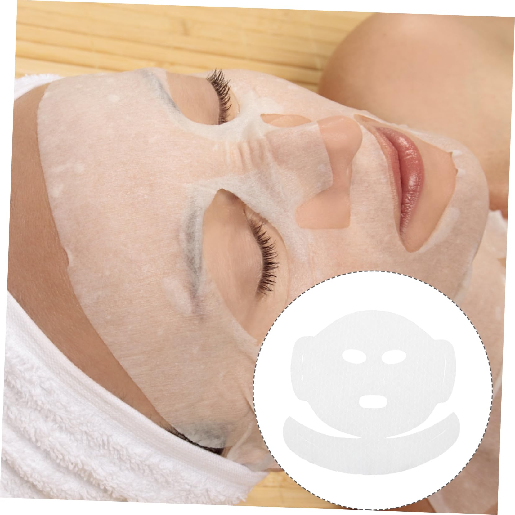 20 Pcs Soft Facial Towels for Makeup Removal & Skin Care - Hypoallergenic White Fiber Face Towels for Moisturizing & Beauty Masks | Perfect for Daily Skincare Routine, Spa Days & Travel Essentials
