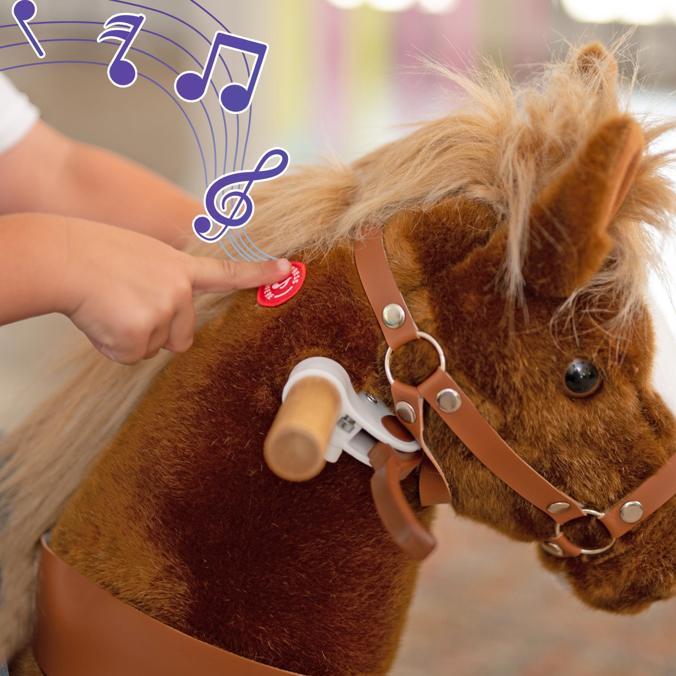 Ponycycle Ride On Toy for Kids Ages 3-5 | Interactive Rocking Horse with Wheels | Perfect for Indoor & Outdoor Play, Birthday Gifts, and Preschool Learning Activities