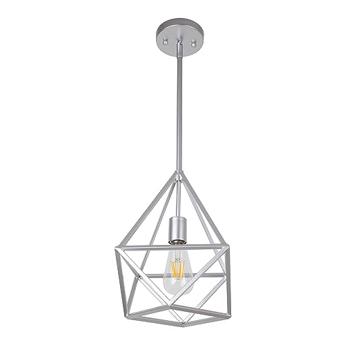 Silver - 1 Light - Pentagon