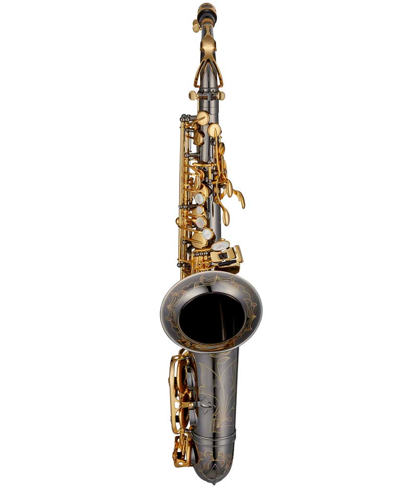 Professional Alto Saxophone - Antigua Winds AS4248BG PowerBell in Black Nickel with Gold Keys | Perfect for Jazz, Concert & Studio Performances