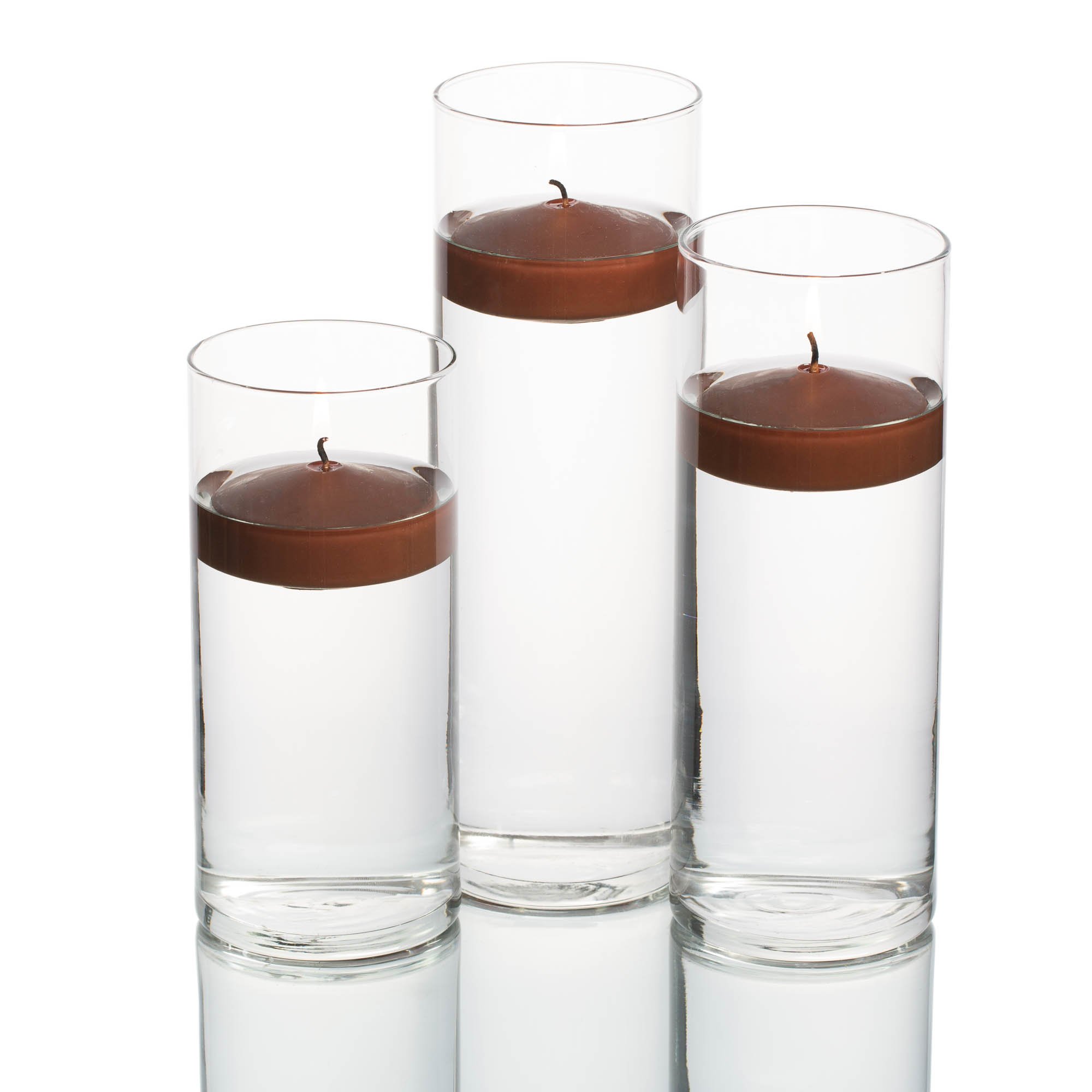 Richland 36-Pack Eastland Glass Cylinder Vases with 3