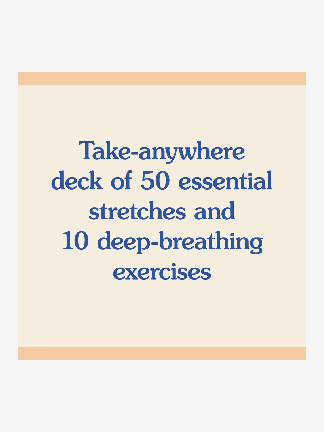 The Stretch and Breathe Deck - 50 Yoga & Mindfulness Cards for Stress Relief & Flexibility | Perfect for Home Workouts, Office Breaks & Travel