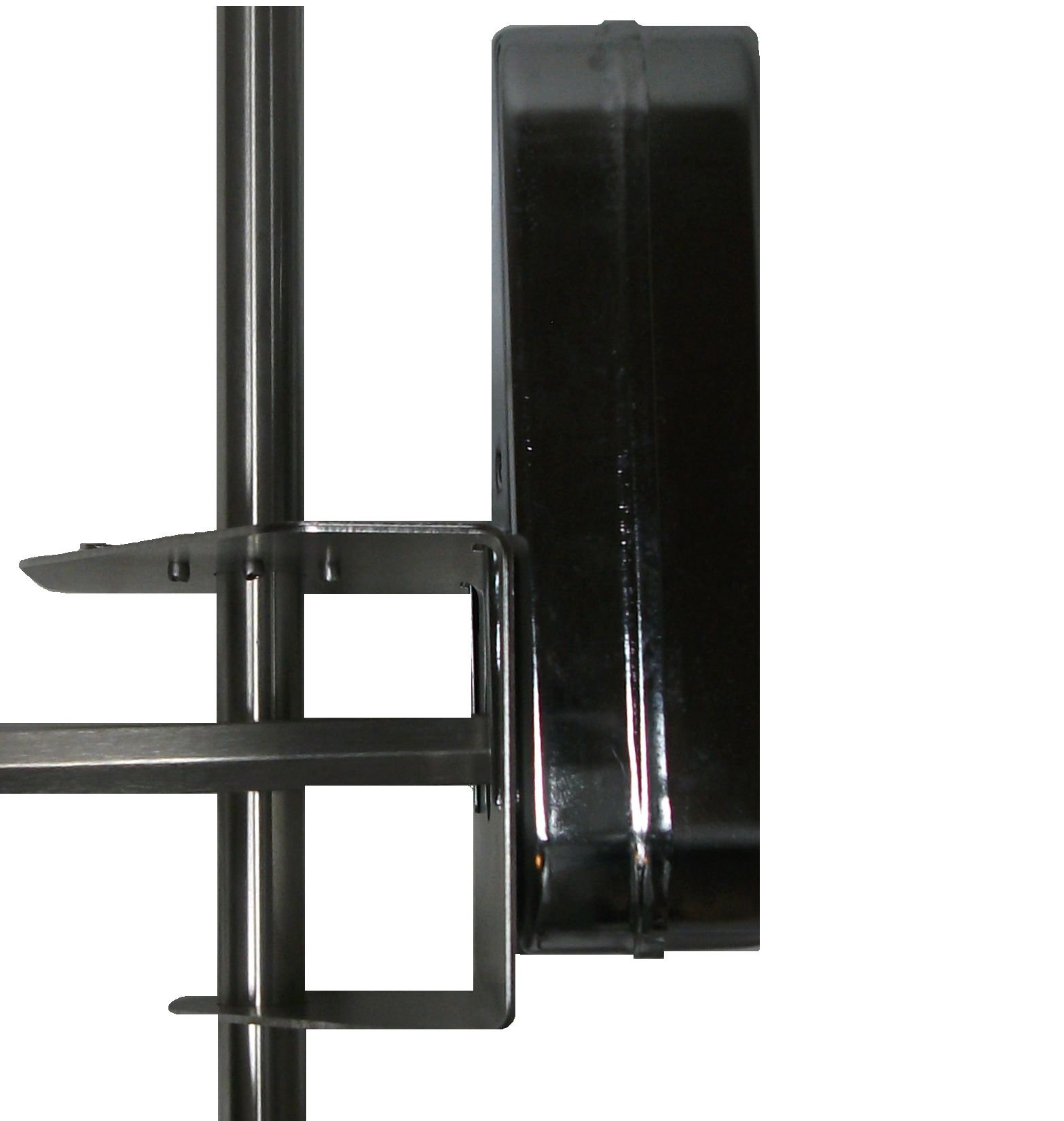 OneGrill Cordless Dual Post Open Fire Rotisserie System - 45 Inch Chrome with Matte Black Motor - Perfect for Backyard BBQs, Camping & Outdoor Cooking
