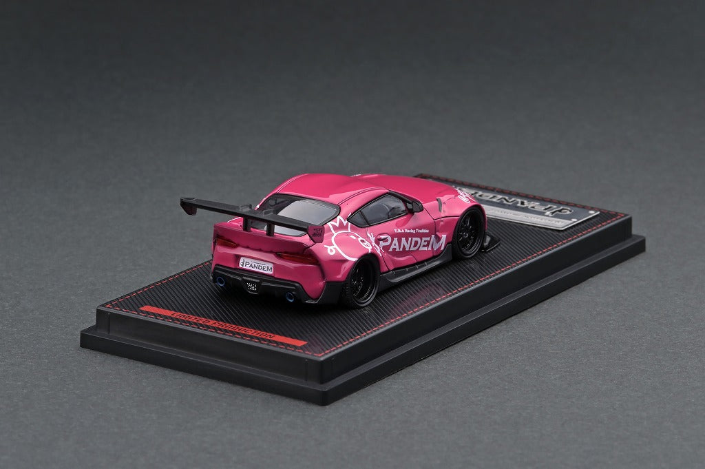 1/64 Scale PANDEM Toyota Supra A90 Diecast Model Car - Pink Limited Edition - Perfect for Collectors, Car Enthusiasts & Gift Giving