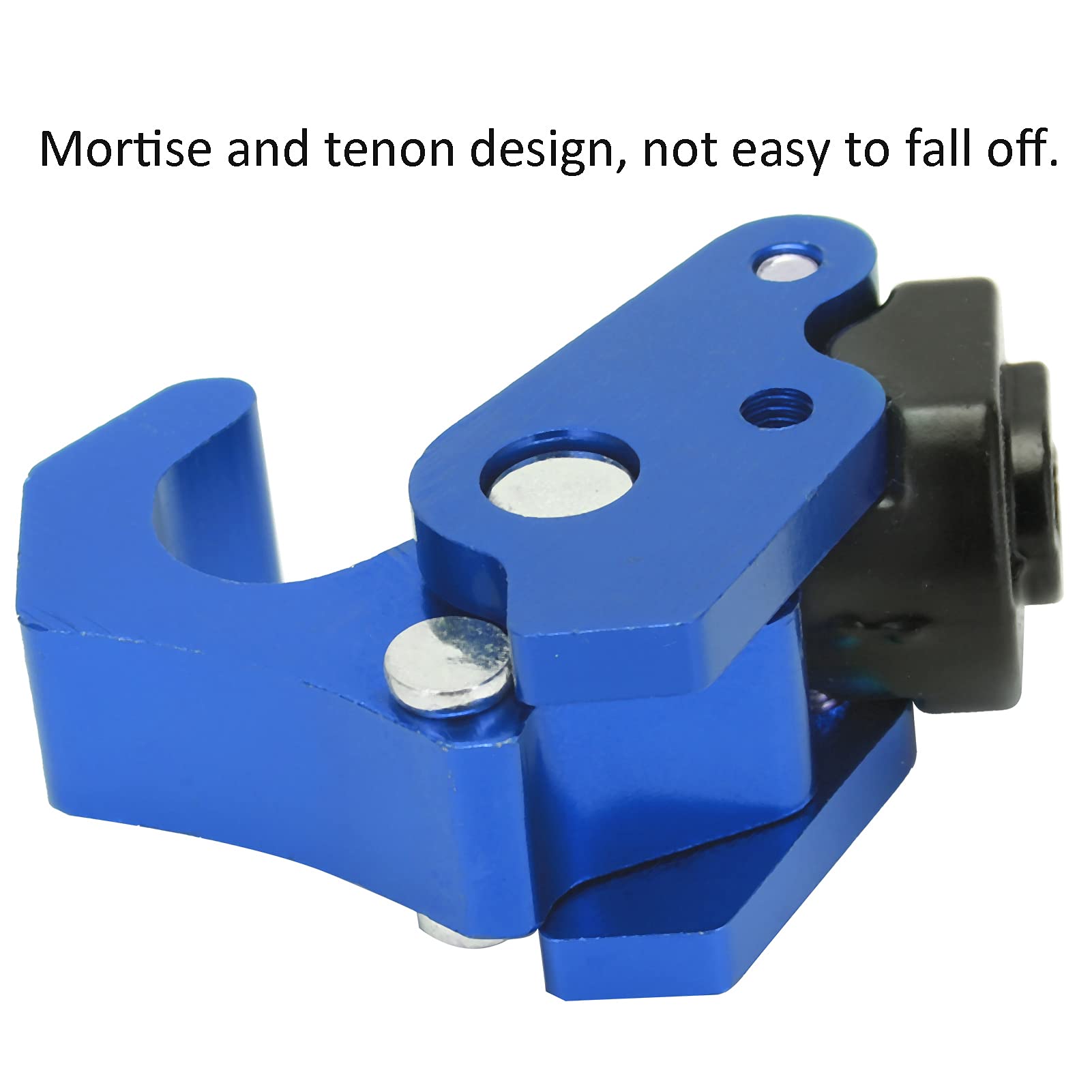 Universal Motorcycle Helmet Hook - CNC Aluminum Alloy Hanger for Scooter & Luggage - Blue - Secure Storage On-the-Go