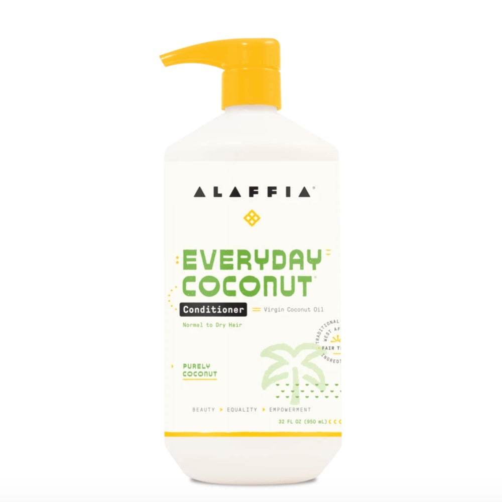 ALAFFIA Everyday Coconut Conditioner - 950ml for Hydrated & Nourished Hair | Perfect for Daily Use & Dry Hair Care
