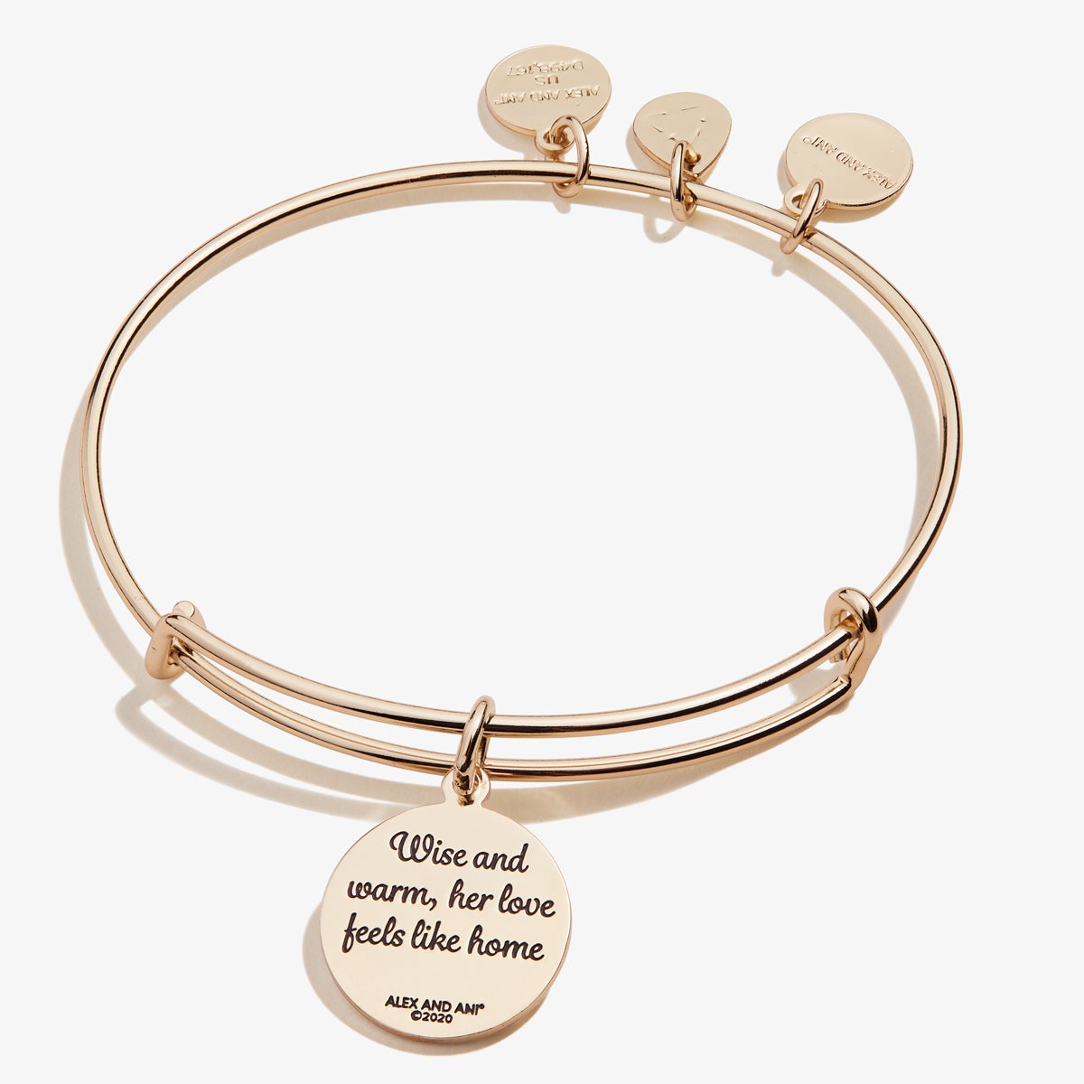 Wise + Warm Charm Bangle - Elegant Vintage Bracelet for Women | Perfect Gift for Grandma, Mother's Day & Special Occasions