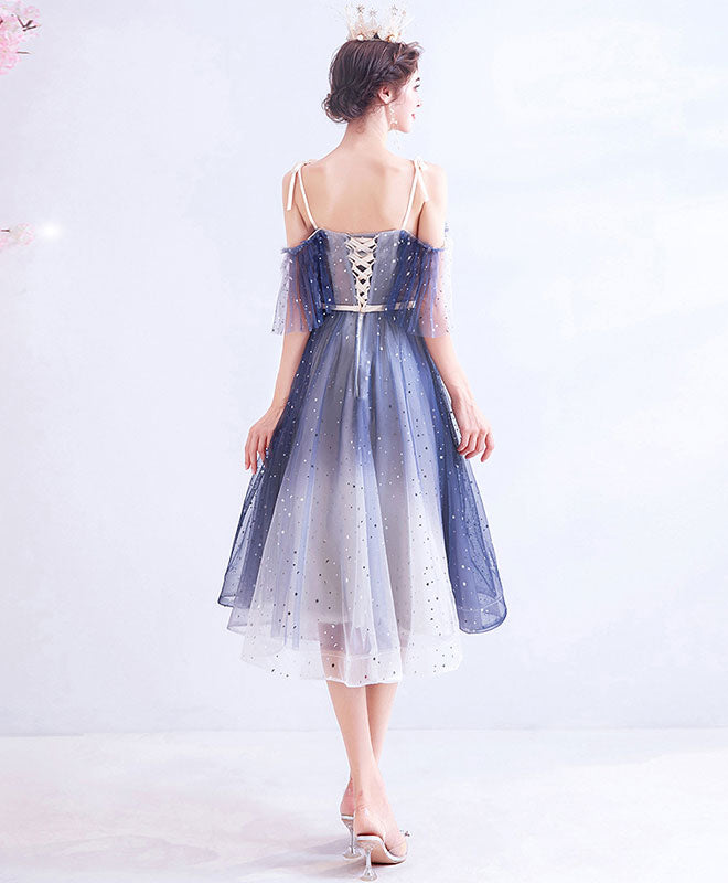 Elegant Blue Tulle Short Prom Dress for Homecoming - Perfect for Dances, Parties & Special Occasions