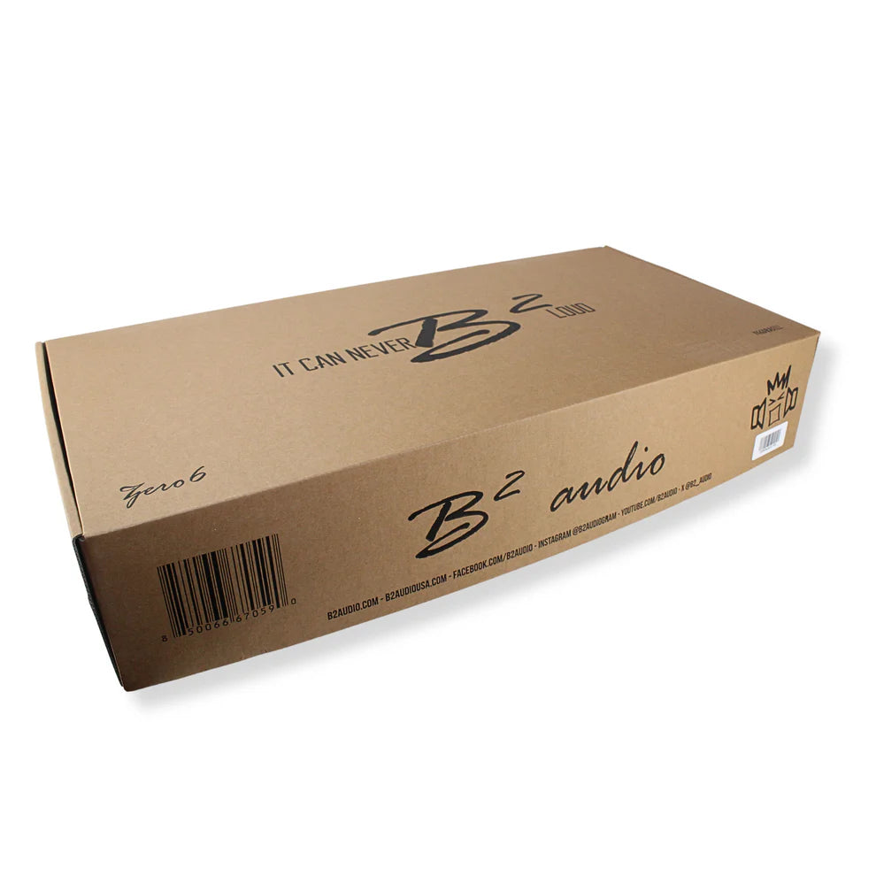 B2 Audio ZERO Yggdrasil 6000W 1 Ohm Monoblock Class D Car Amplifier - High Power Bass Boost for Subwoofers in Trucks & SUVs