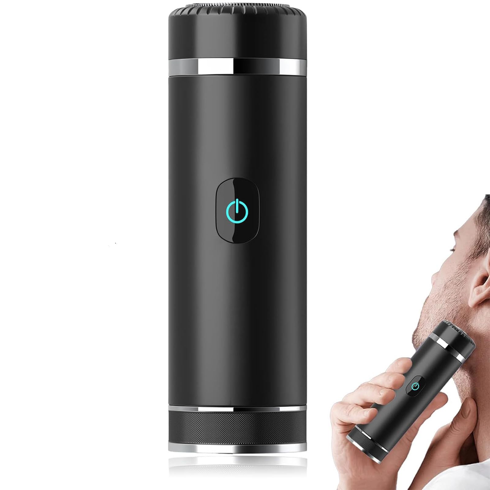 **Aweshave 2.0 Premium Body Trimmer for Men - Waterproof Electric Razor with Replaceable Ceramic Blades - Smooth Shaving for Balls, Chest & Body - Perfect for Travel, Gym & Daily Grooming (Black)**