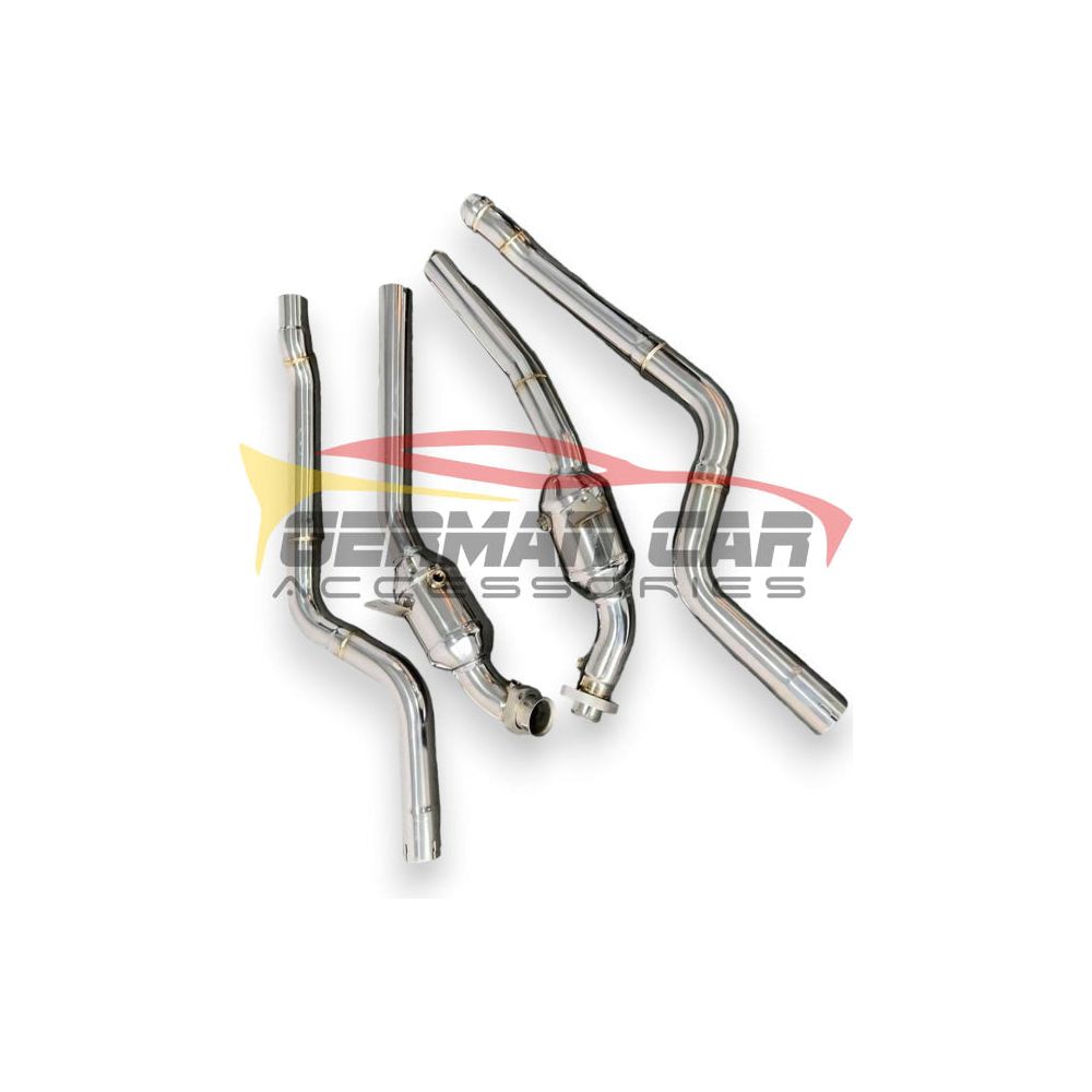 2009-2011 Mercedes E500 E550 Performance Downpipes - W212 Model Stainless Steel Exhaust Upgrade for Enhanced Power & Sound | Perfect for Racing & Street Performance