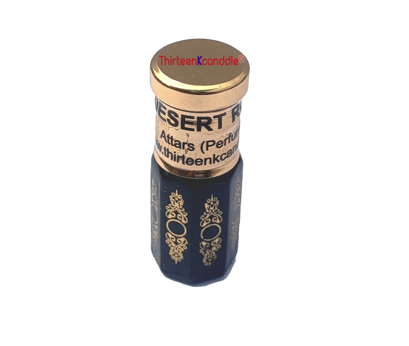 Thirteenkcanddle Desert Rose Attar Concentrated Perfume - Alcohol-Free Unisex Fragrance (3ml) | Long-Lasting Aromatic Oil for Meditation, Romance & Special Occasions