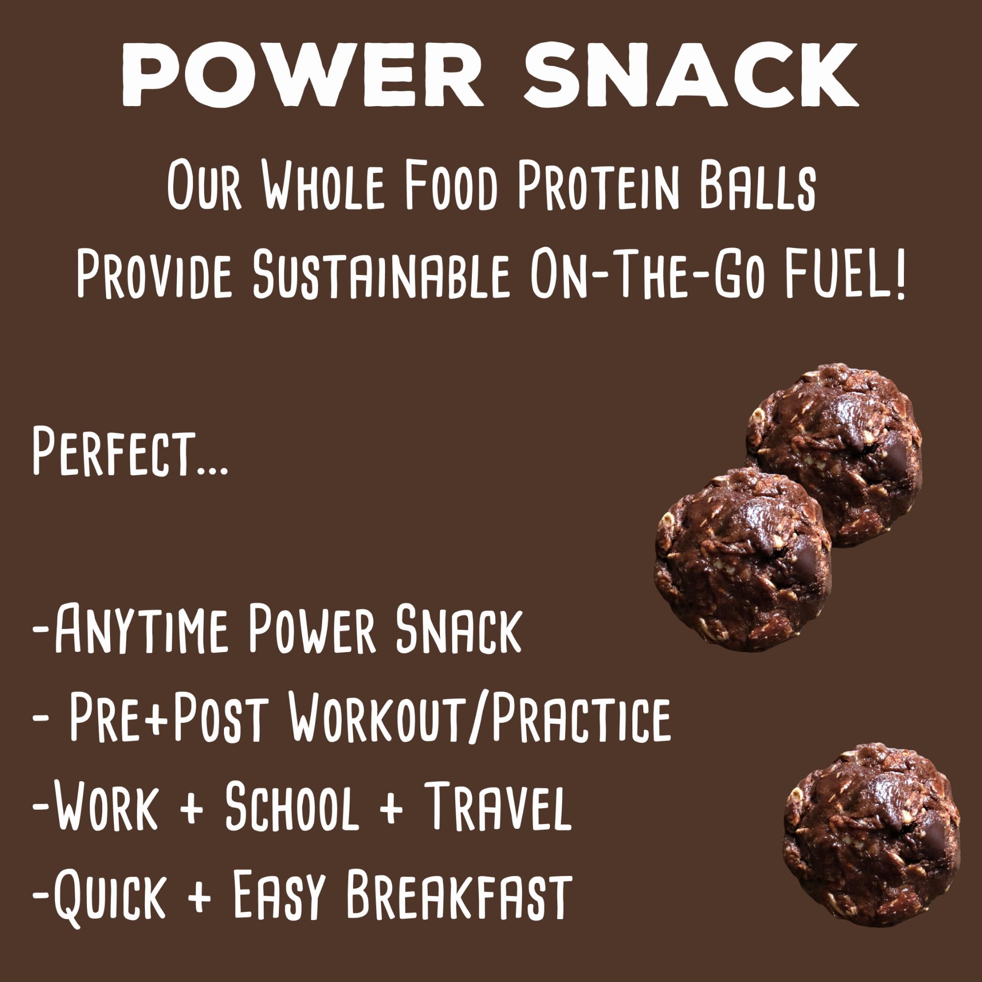 SimplyFUEL Protein Balls - 8g Protein, Probiotics, Gluten Free Snacks for Energy & Fitness