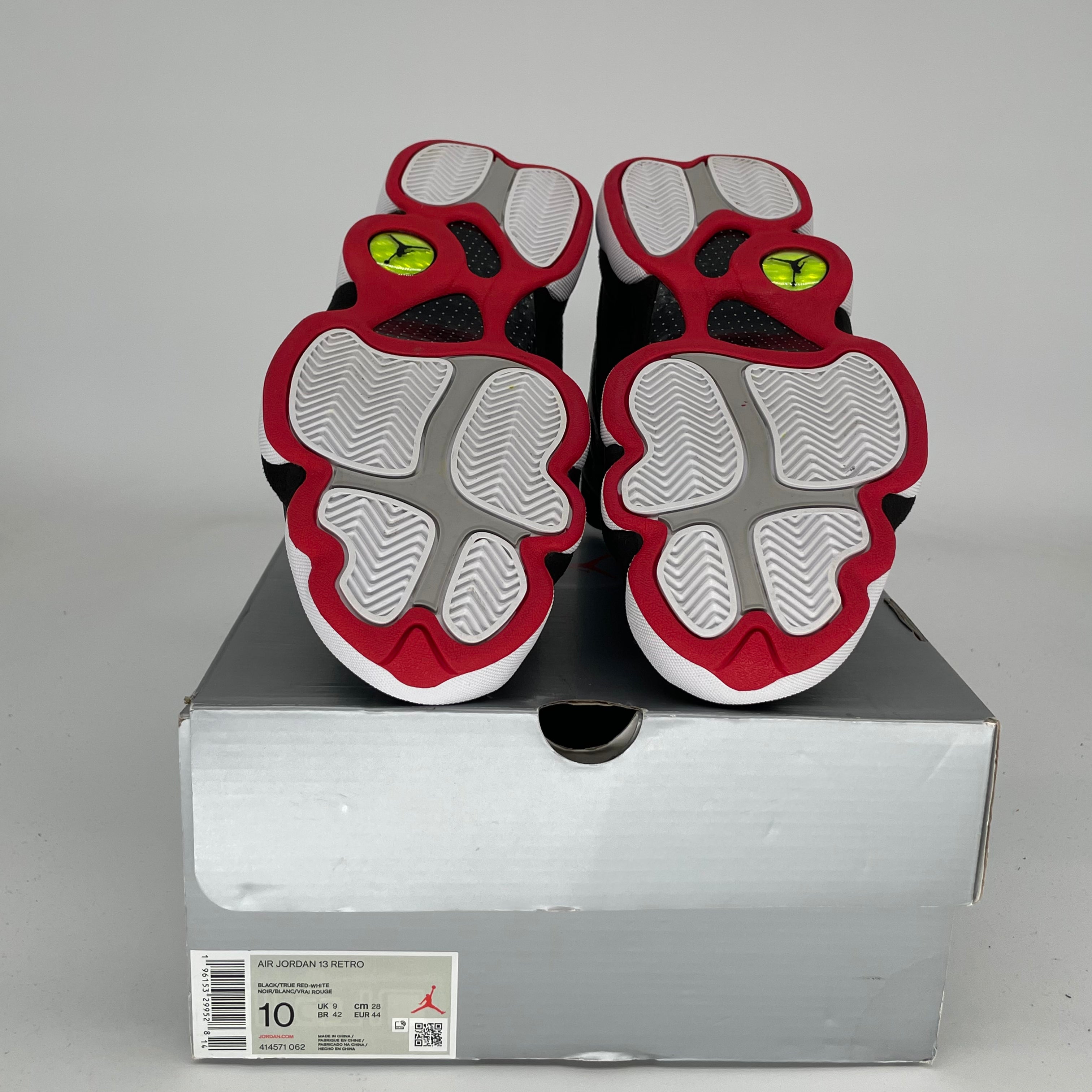AIR JORDAN 13 PLAYOFFS Basketball Shoes Men's Size 10 - Black/True Red (414571-062) for Court Performance & Streetwear Style