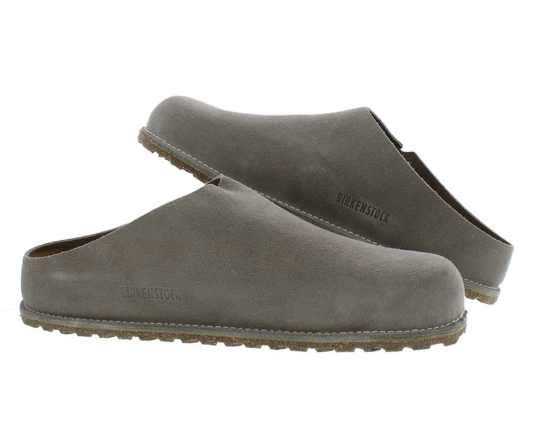 Birkenstock Women's Boston Soft Footbed Clogs - Iron Oil Leather Narrow Fit (EU 36) | Comfortable Slip-On Shoes for Nurses, Chefs & Indoor/Outdoor Wear