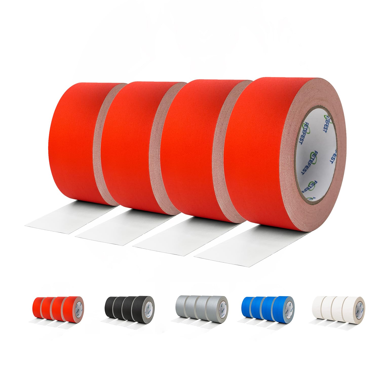 Professional Heavy Duty Gaffer Tape - 4 Rolls Bulk Pack, 2